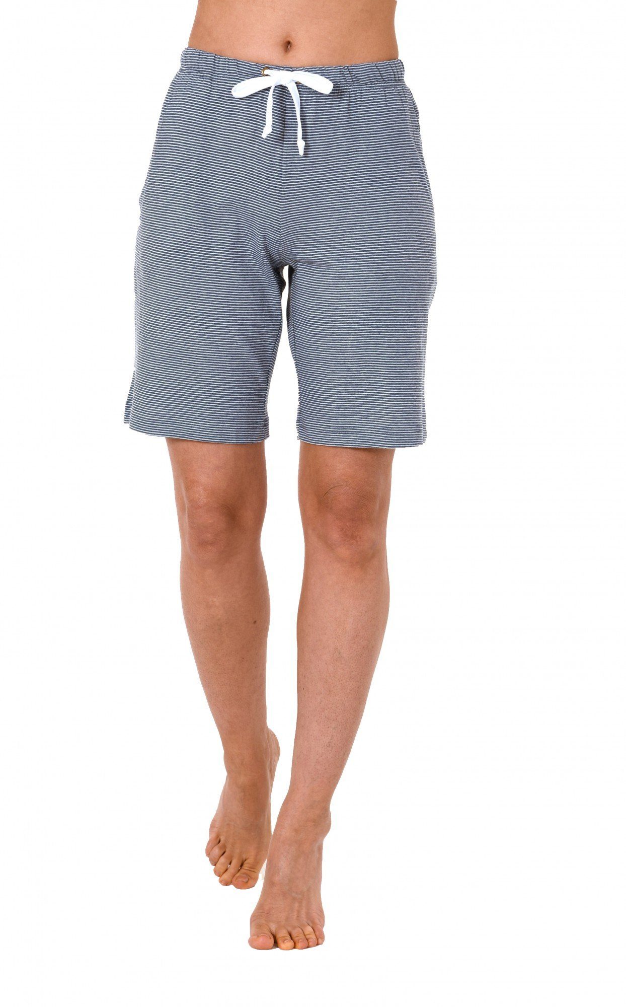Normann Relaxanzug Pyjama Bermuda kurze Hose gestreift Mix & Match ideal zum kombinieren