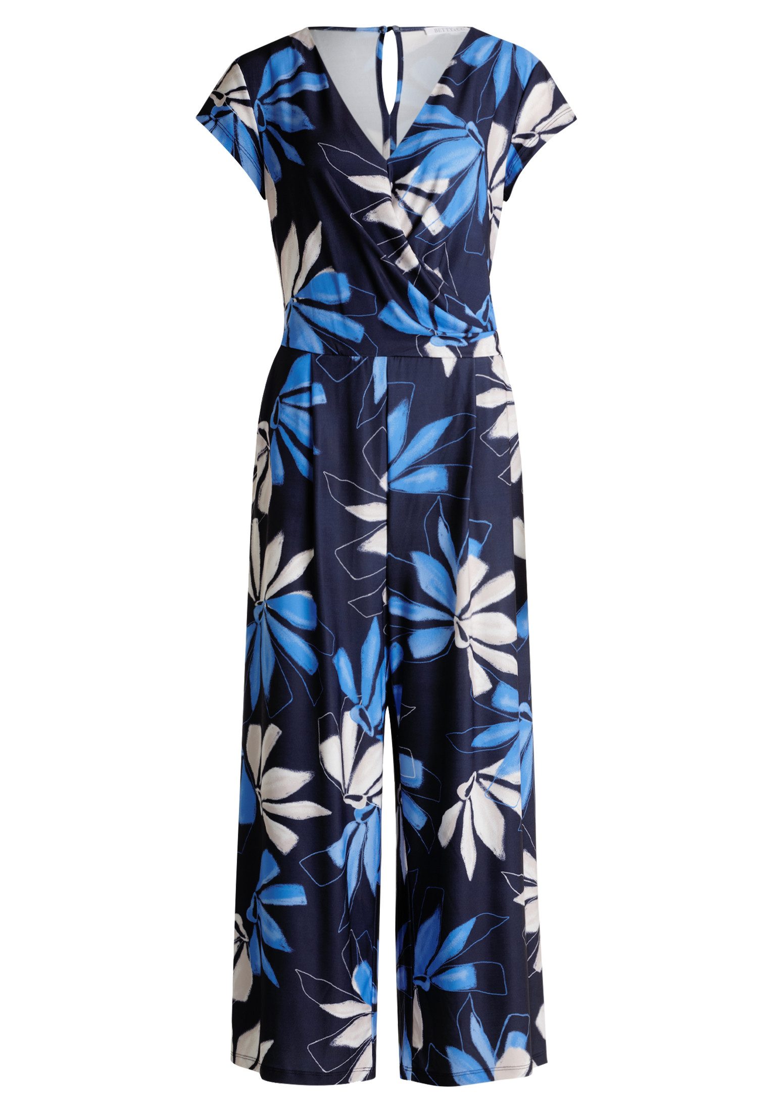 Betty&Co Overall Damen Jumpsuit kurzarm (1-tlg) Falten günstig online kaufen