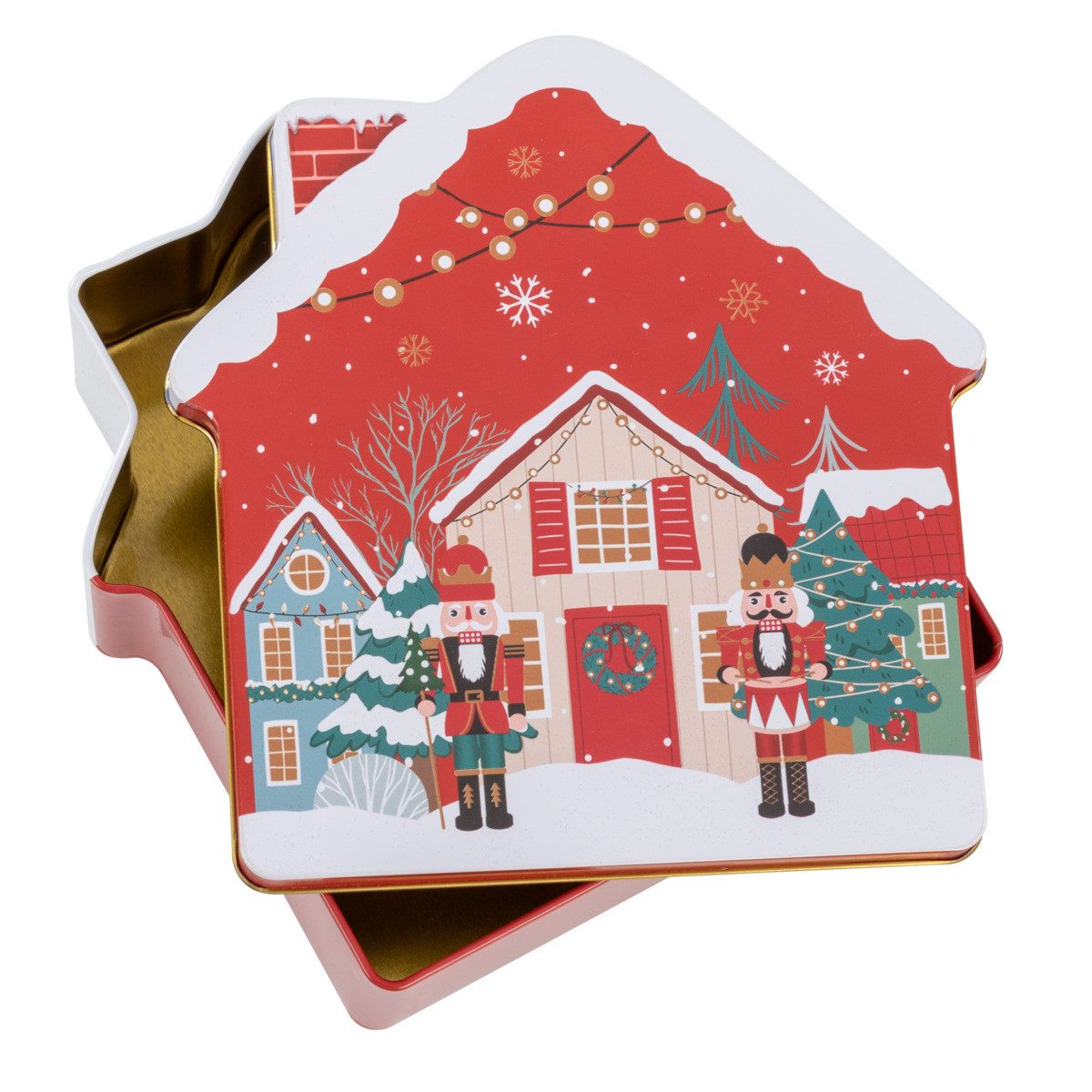 Idena Keksdose Idena Keksdose Weihnachten Haus mit Schornstein, 16,5 x 17,5 x 5,5 cm