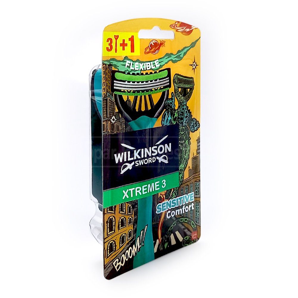 Wilkinson Rasierklingen Wilkinson Xtreme 3 Einwegrasierer, 4er Comfort Sensitive Pack