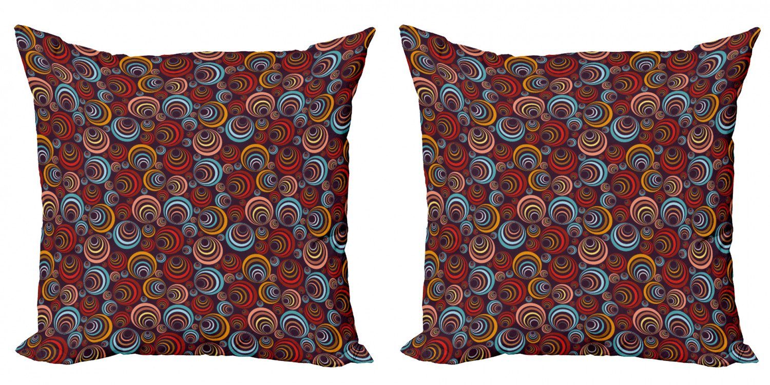 Kissenbezüge Spiralformen Abstrakt Kreisförmige Doppelseitiger Abakuhaus (2 Accent Stück), Modern Digitaldruck,