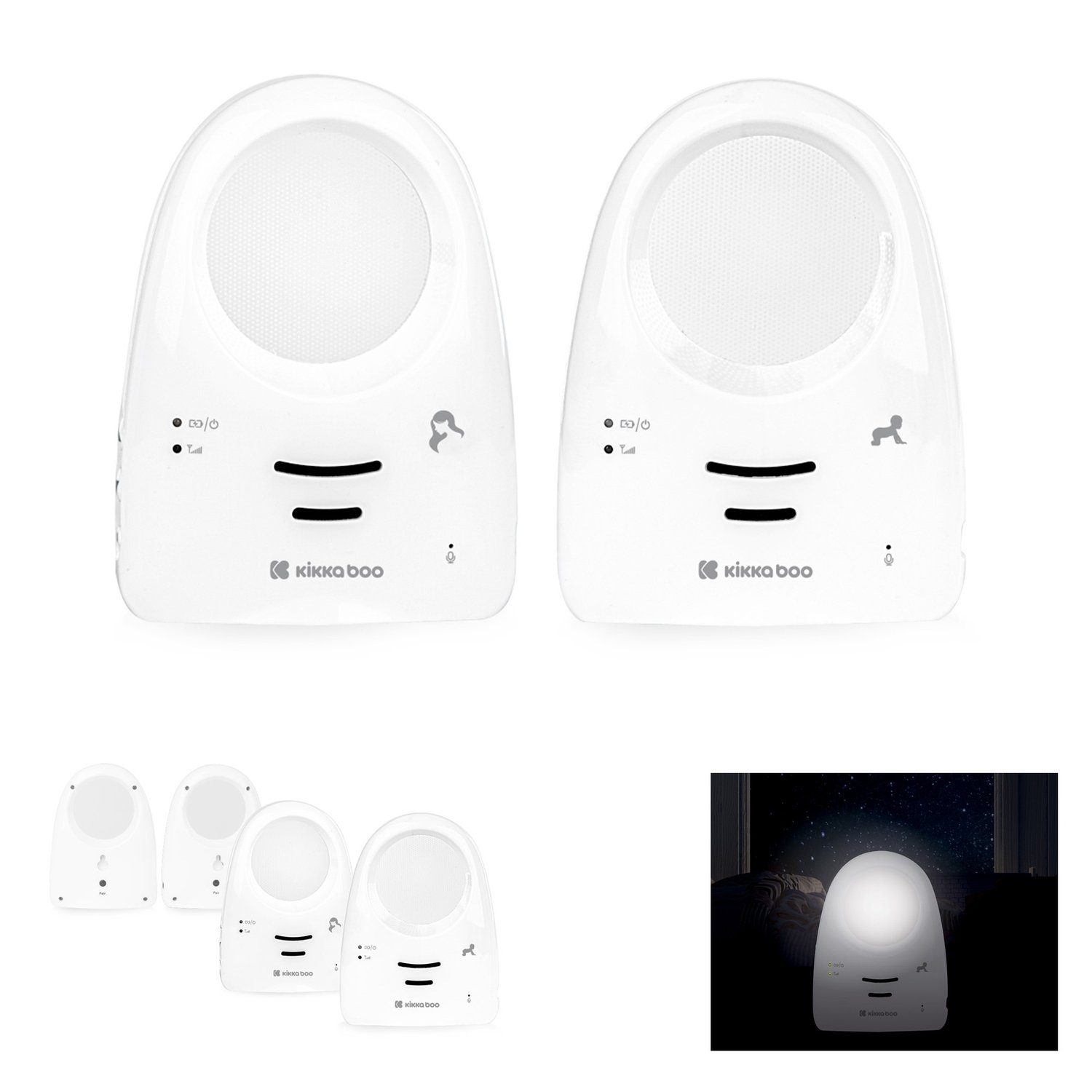 Kikkaboo Babyphone »Babyphone Linit Nachtlicht«, Gegensprechfunktion,  Energiesparmodus, FHSS online kaufen | OTTO