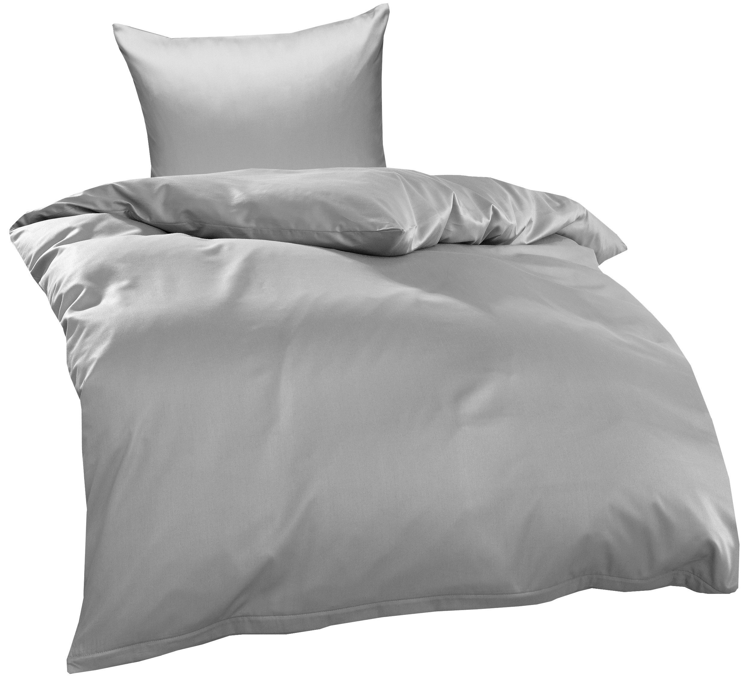 BETTWAESCHE-MIT-STIL Bettwäsche TENCEL™ Lyocell Bettwäsche uni einfarbig, Lyocell, 2 teilig