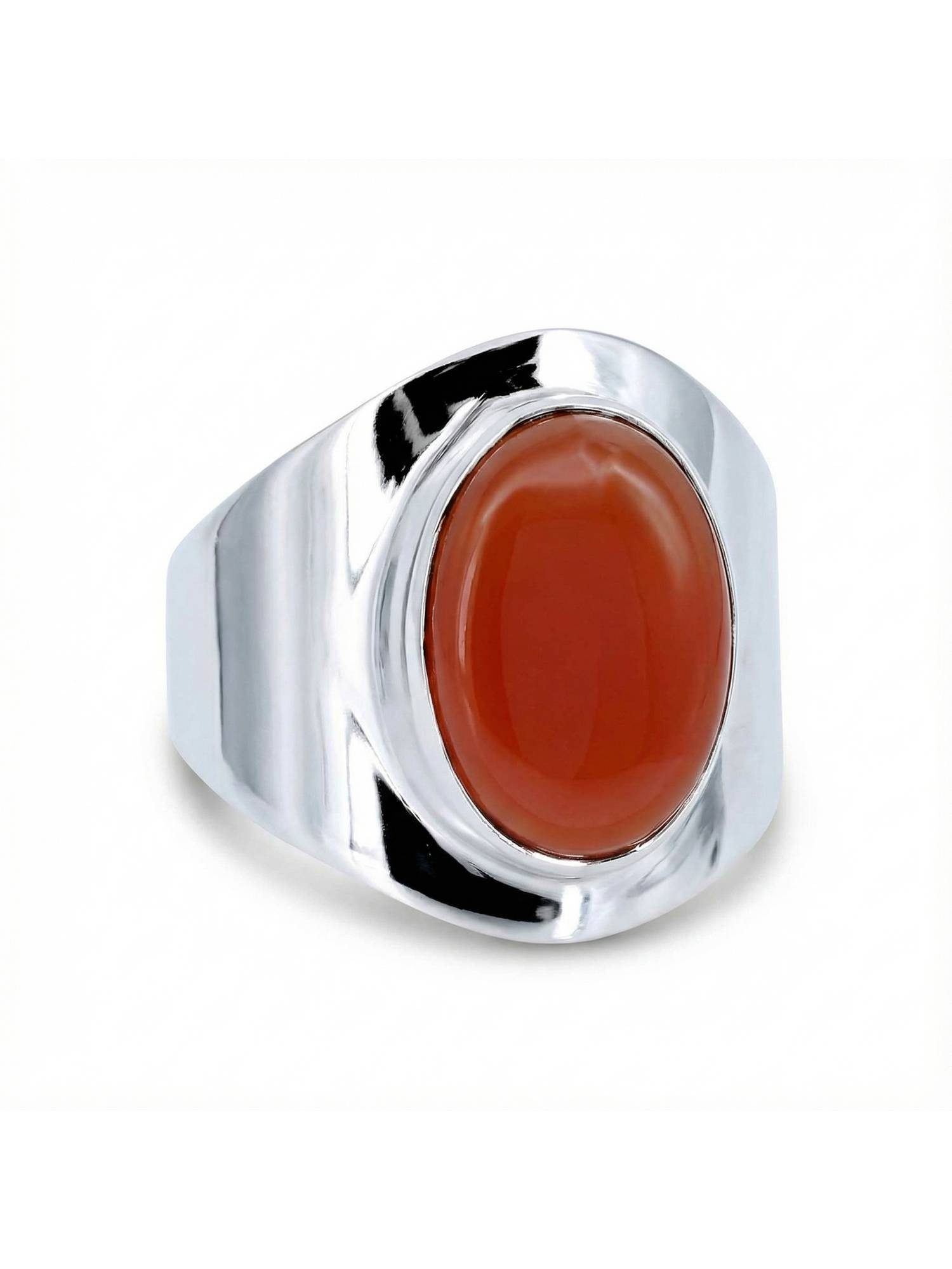 Silberring RAHMAT aus 925 Silber mit Karneol