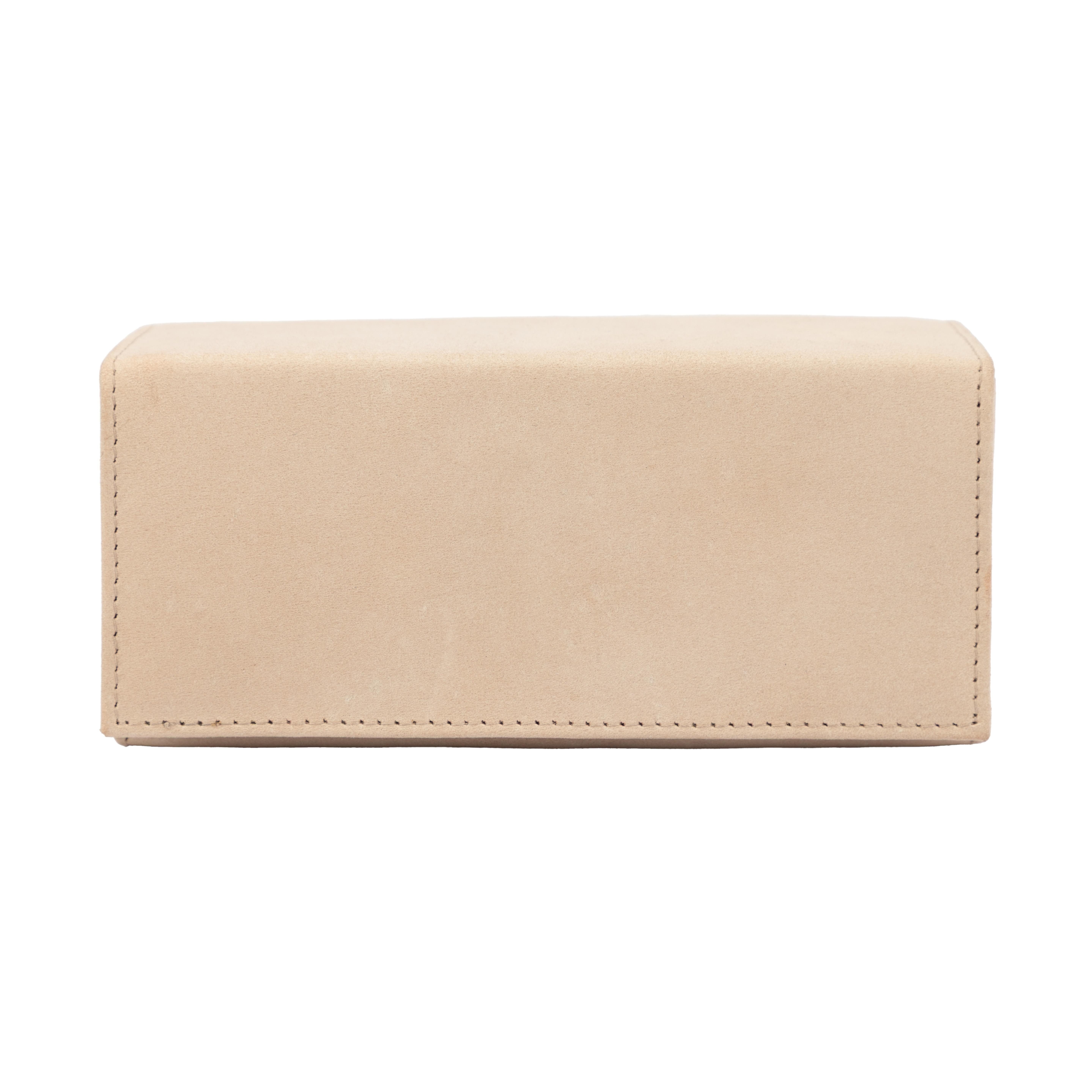 Brillenetui Brillenetui aus Leder in Beige, Handmade