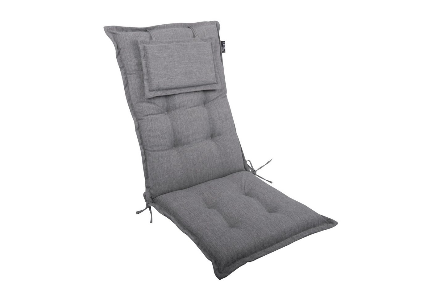 LILENO HOME Hochlehnerauflage Gartenstuhl Auflage, bequeme Sitzauflage für Gartenmöbel, Stuhlkissen, (1 St., 1er Set), Polsterauflage Grau Y, Sitzpolster für Klappstühle
