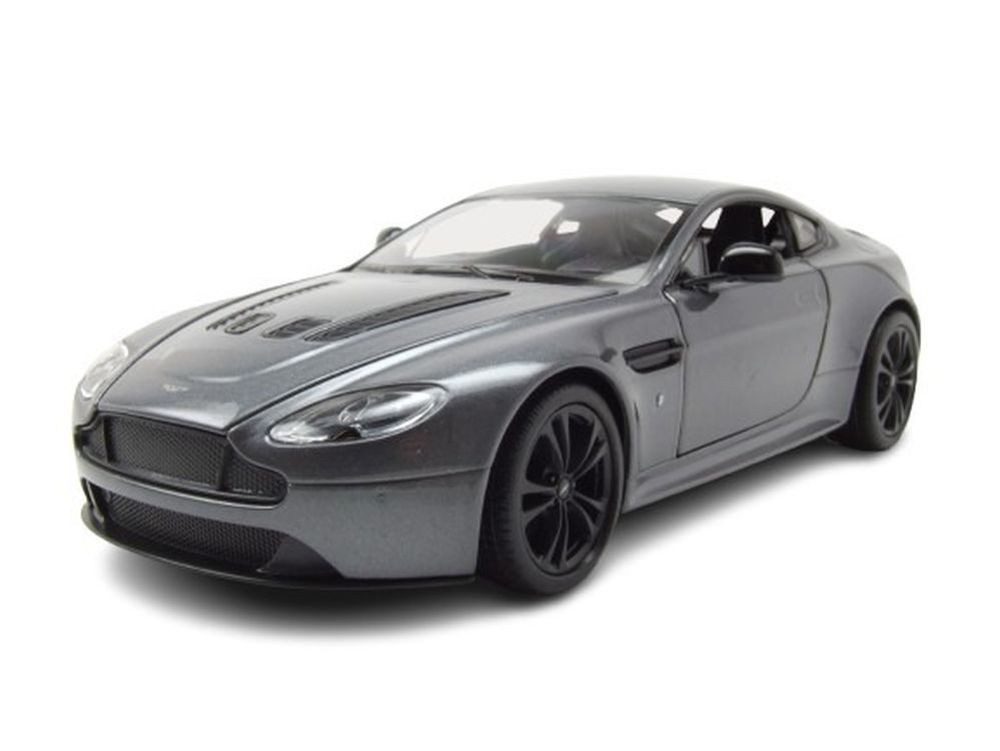Welly Modellauto Aston Martin Vantage grau metallic, Maßstab 1:24