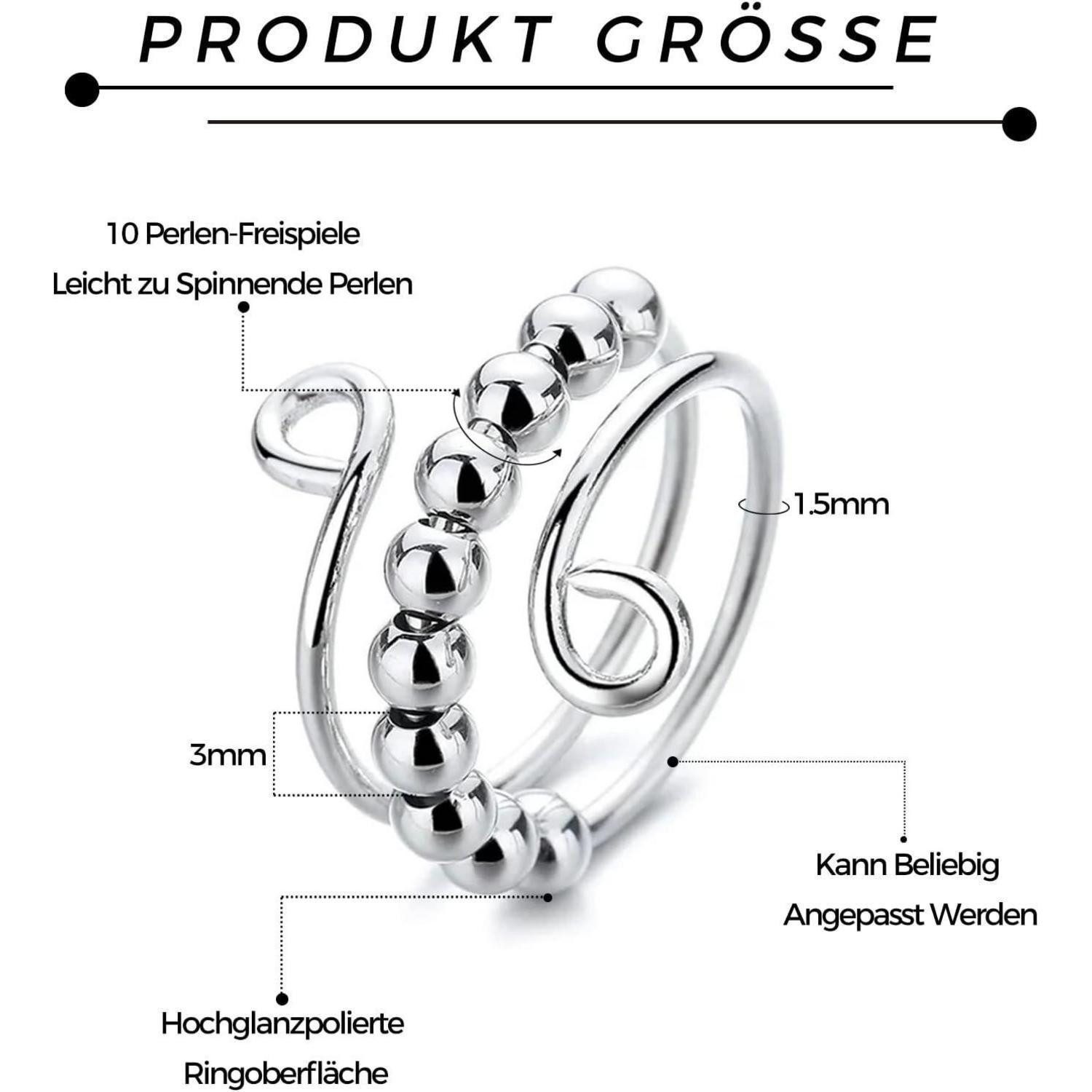 LuxusKollektion Dekohänger Antistress Ring 7er Set Damen Mädchen Bunte Vers günstig online kaufen