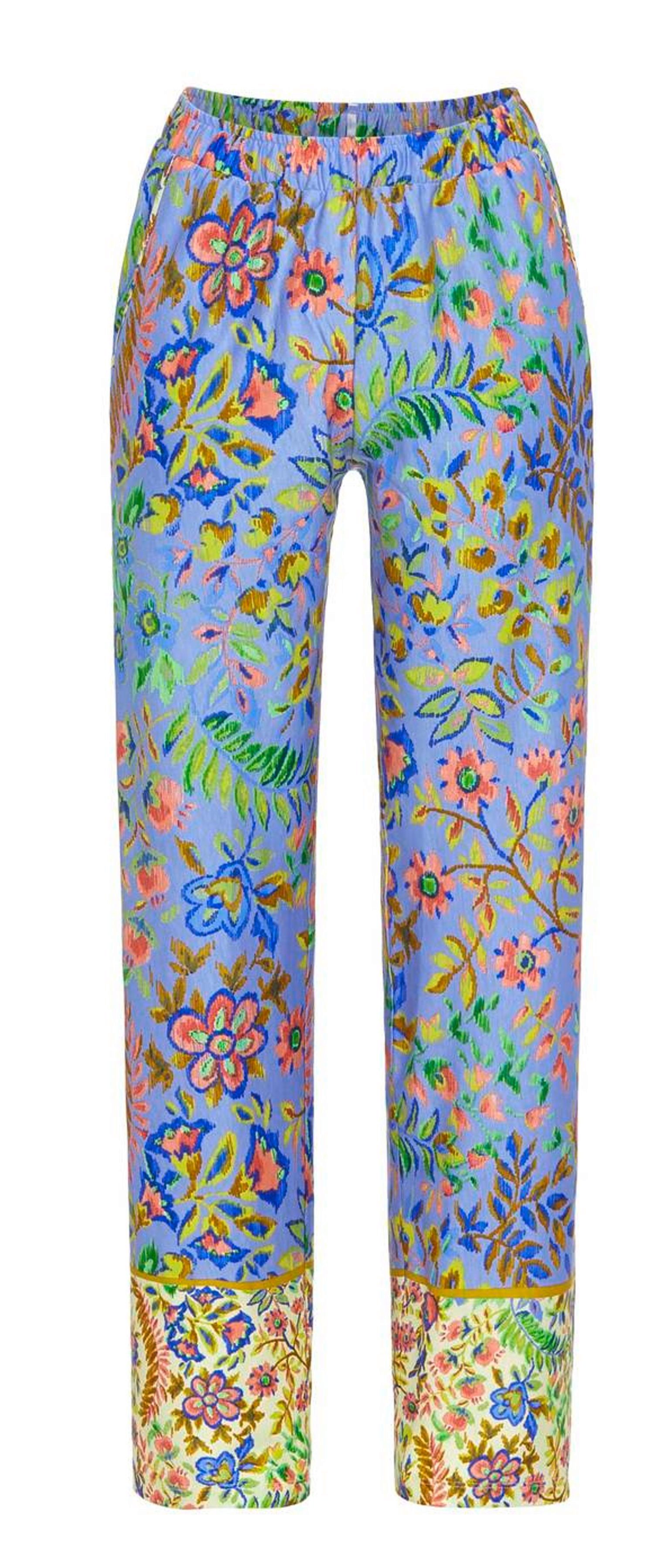 Farbenfroh (1-tlg) Damen Schlafanzughose Farbenfrohe Ringella Pyjamahose