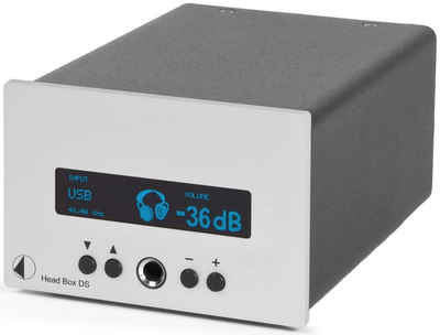 Pro-Ject Head Box DS silber Kopfhörer AMP D/A Wandler Audioverstärker