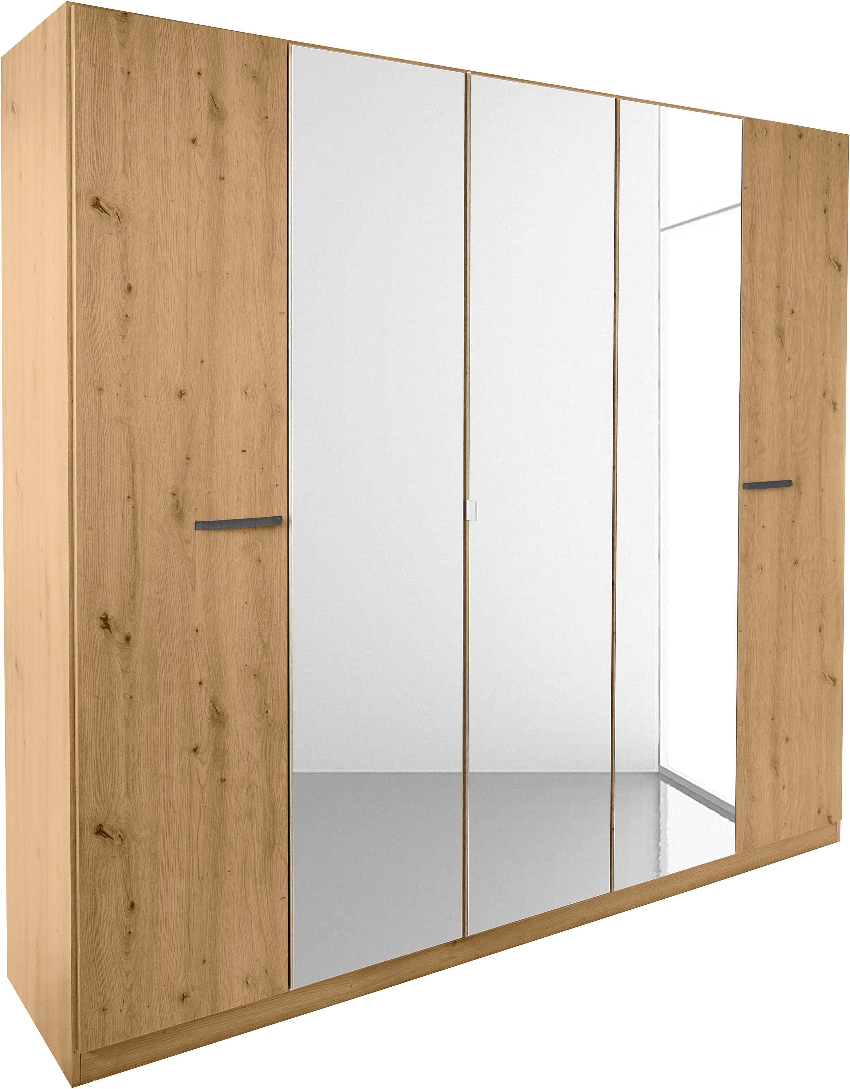 rauch Drehtürenschrank Kleiderschrank Schrank Garderobe TOPSELLER OTELI inkl. Inneneinteilung (erhältlich in Breiten 91-360 cm, ab Breite 136cm inkl. Innenschubladen) mit zusätzlichen Einlegeböden, optional mit Spiegel MADE IN GERMANY