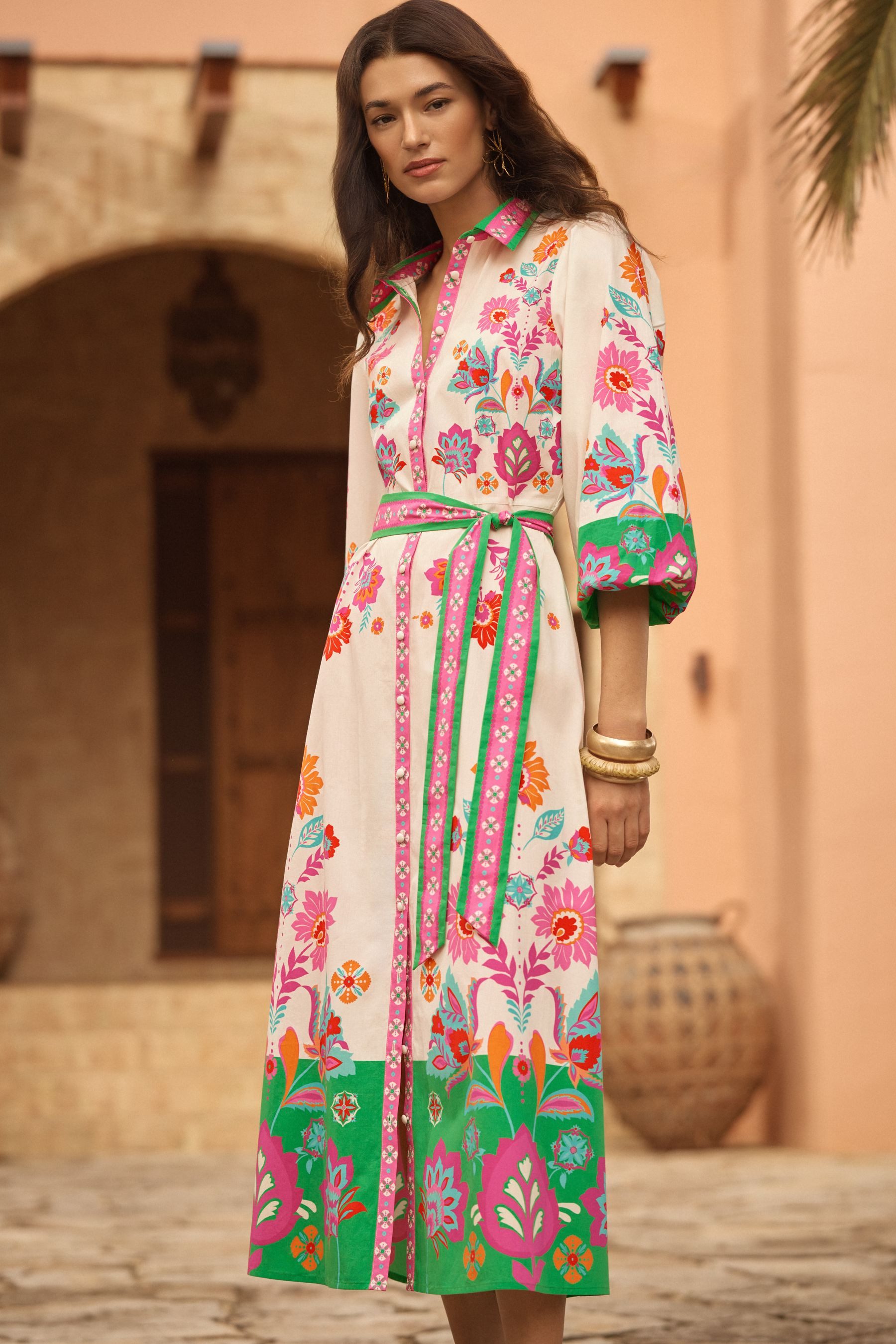 Love & Roses Midikleid Love & Roses Midi-Hemdblusenkleid, Regular (1-tlg)