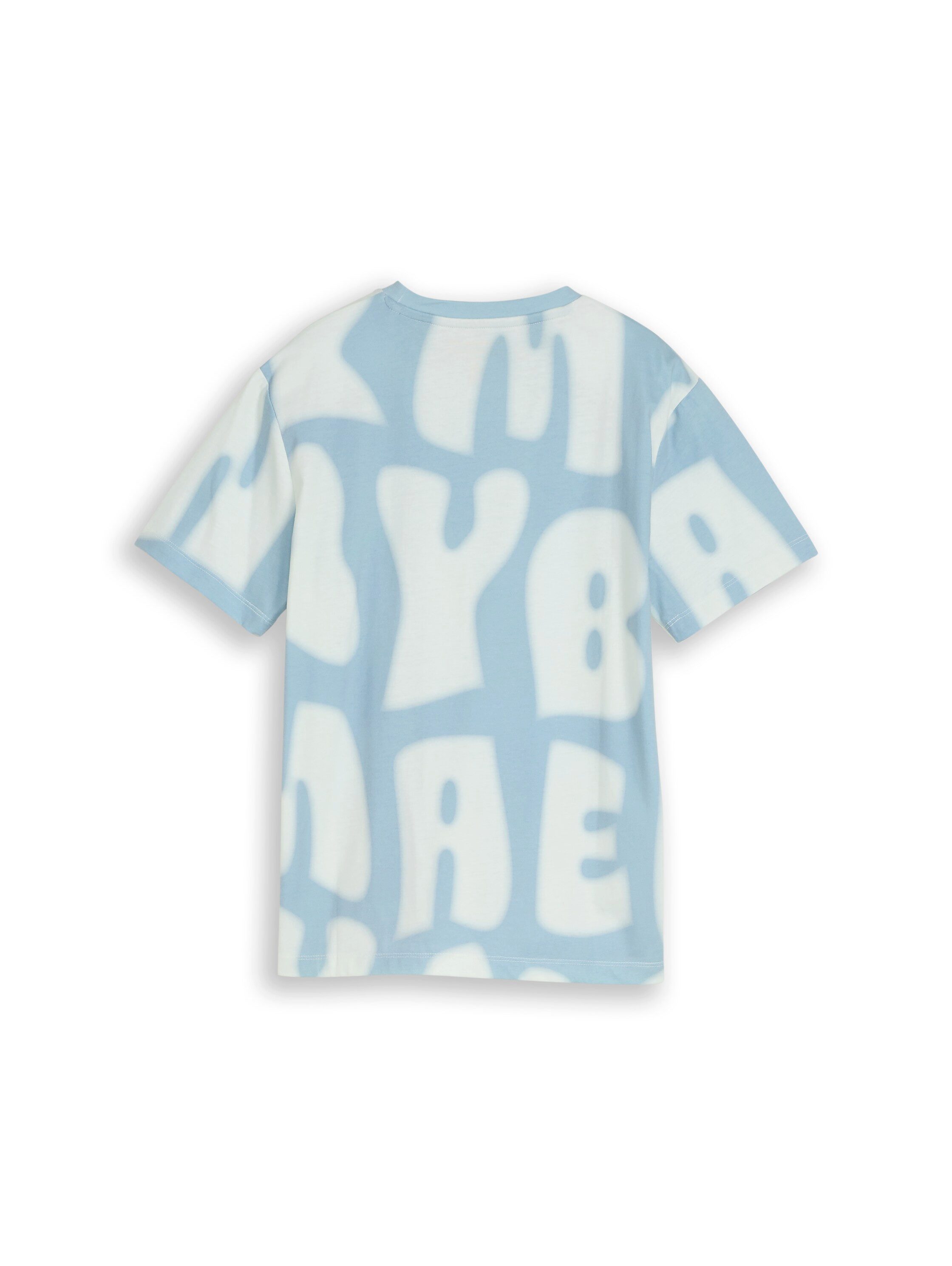 TOM TAILOR T-Shirt mit All-Over Print