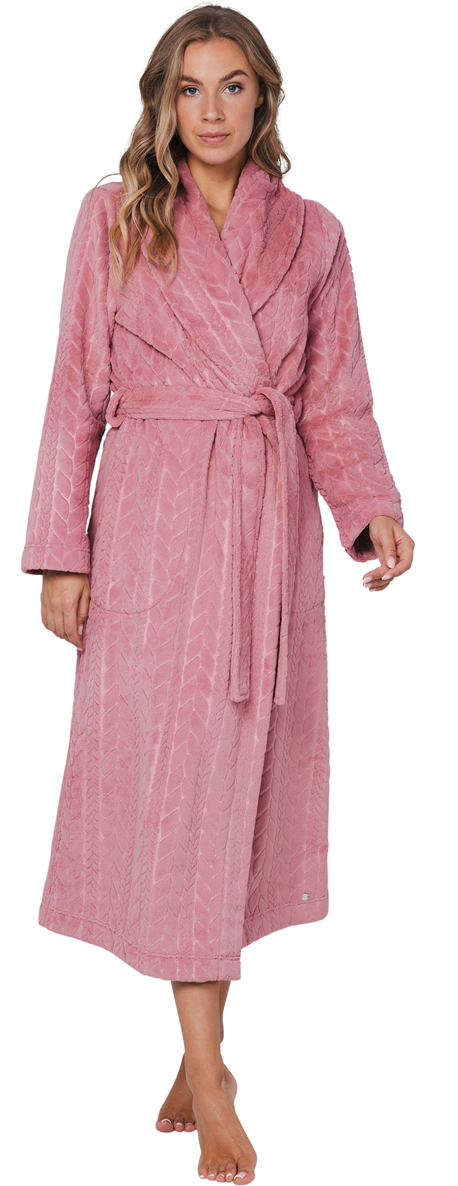 Pastunette Damenbademantel Damen Morgenmantel lang, lang, günstig online kaufen