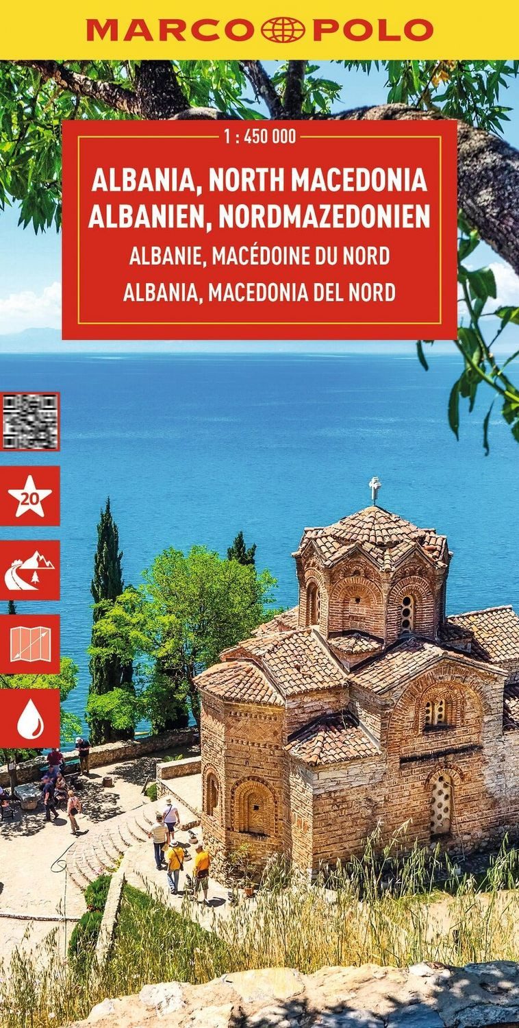 MARCO POLO Reisekarte Albanien, Nordmazedonien 1:450.000 / Marco Polo