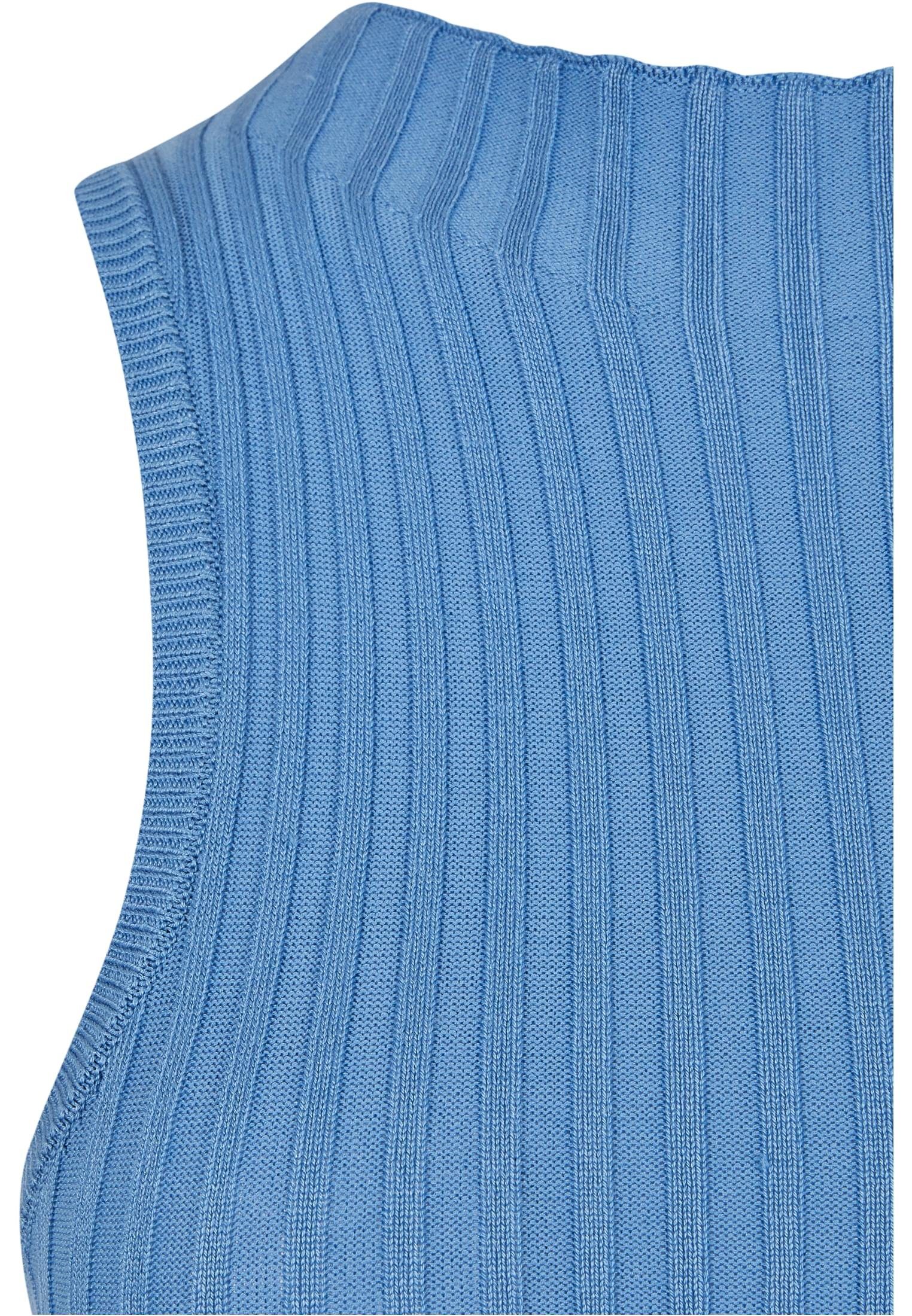 URBAN horizonblue T-Shirt Sleevless (1-tlg) Ladies Rib Knit Damen Body CLASSICS