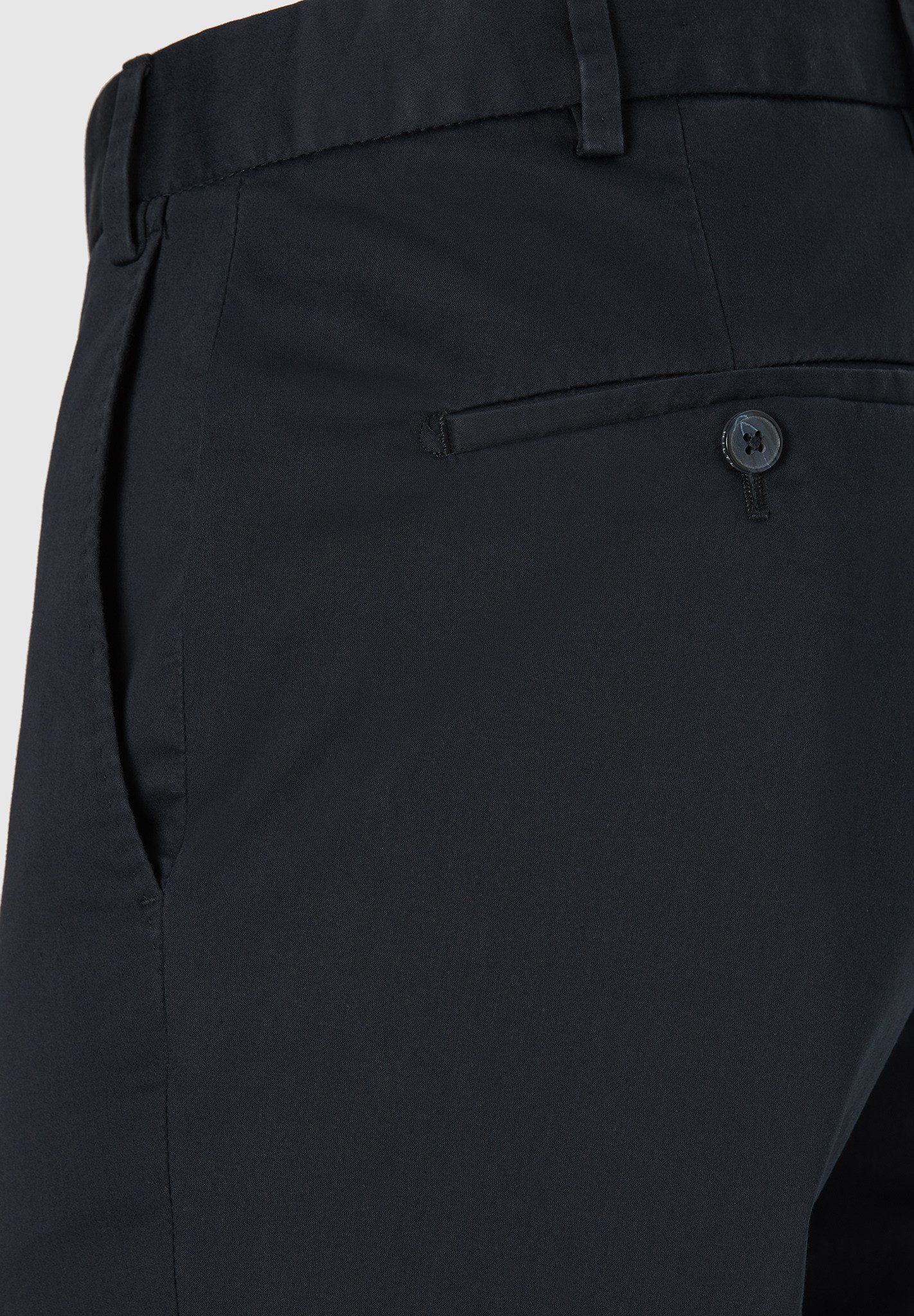 Hiltl Chinos Tilo Business Chino Hose Herren Slim Fit Baumwolle Stretch, marineblau Chino aus Baumwolle mit Stretch, elegante Smart Casual Hose Herren