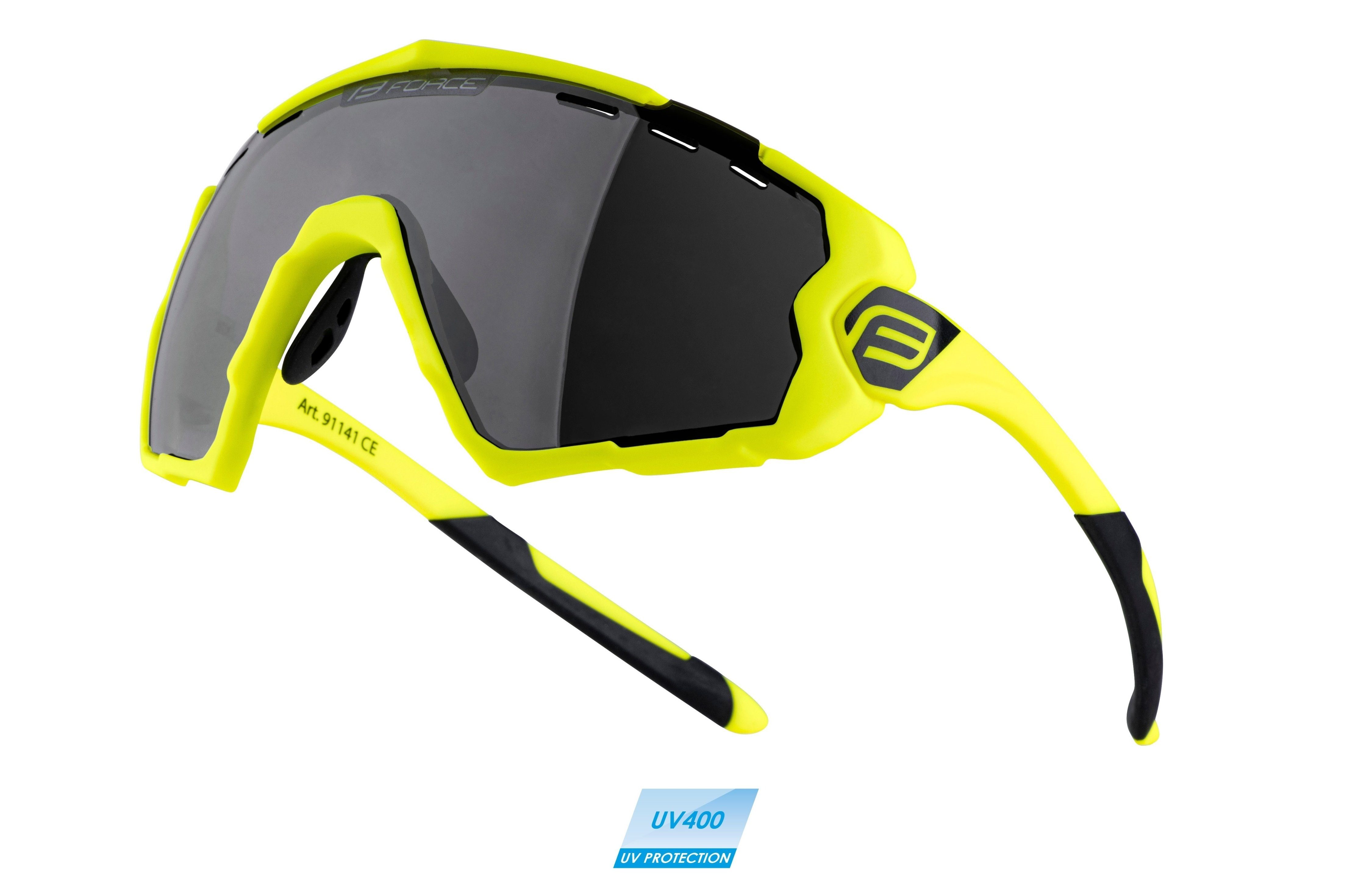 Sonnenbrille OMBRO FORCE gelb FORCE Fahrradbrille