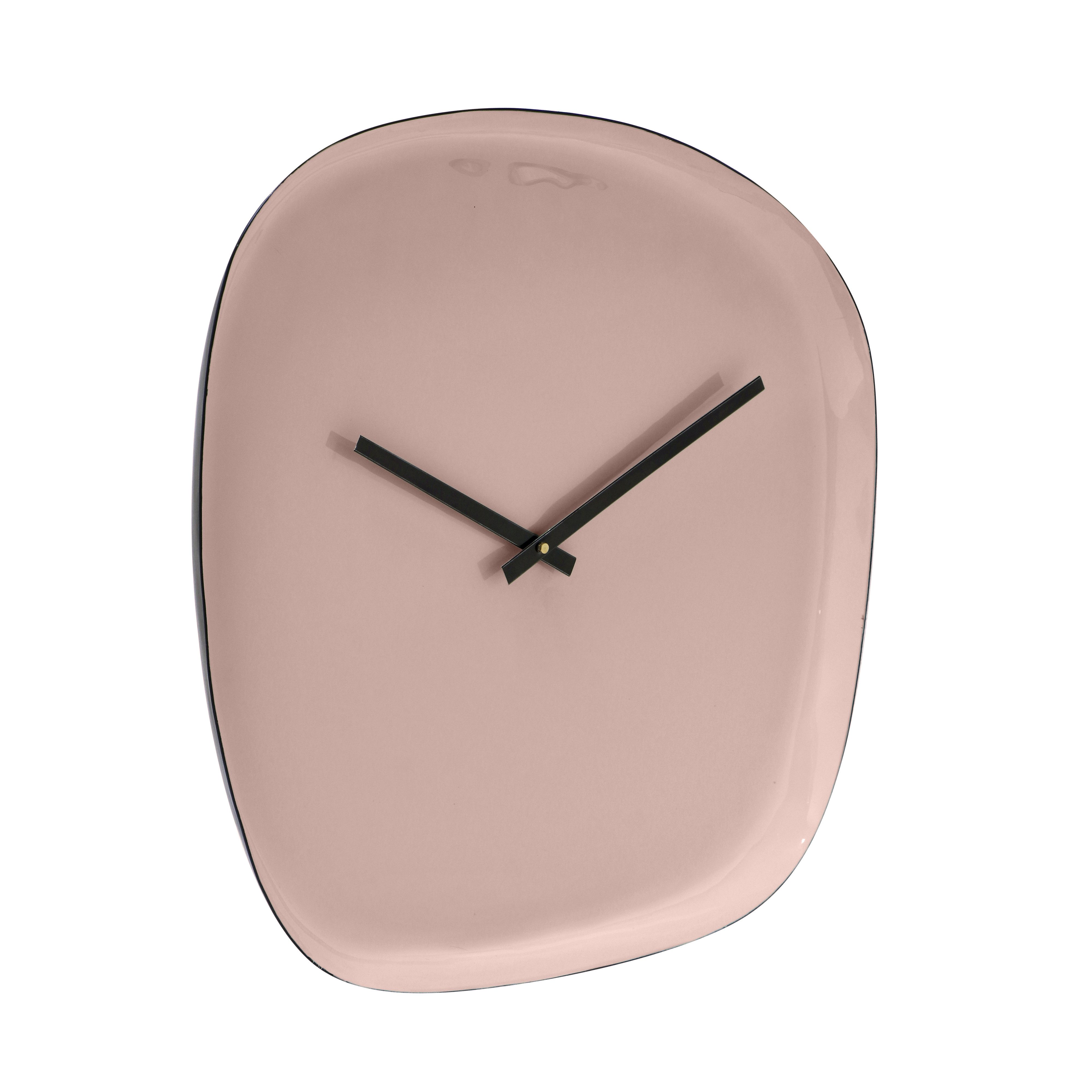 furnling Wanduhr Tomu (moderne Uhr in organischer Form, mit Aufhängung, Ø 42 cm, mokka)