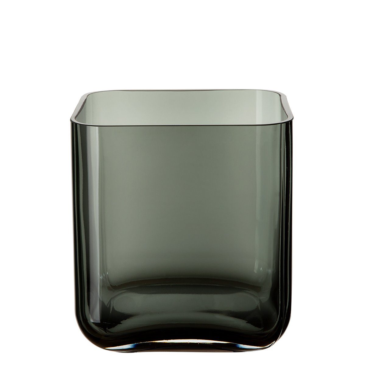 Windlicht ein aus durchgefärbtem Blickfang Glas, auch (1 Vase als RUBIO St), Fink grauen