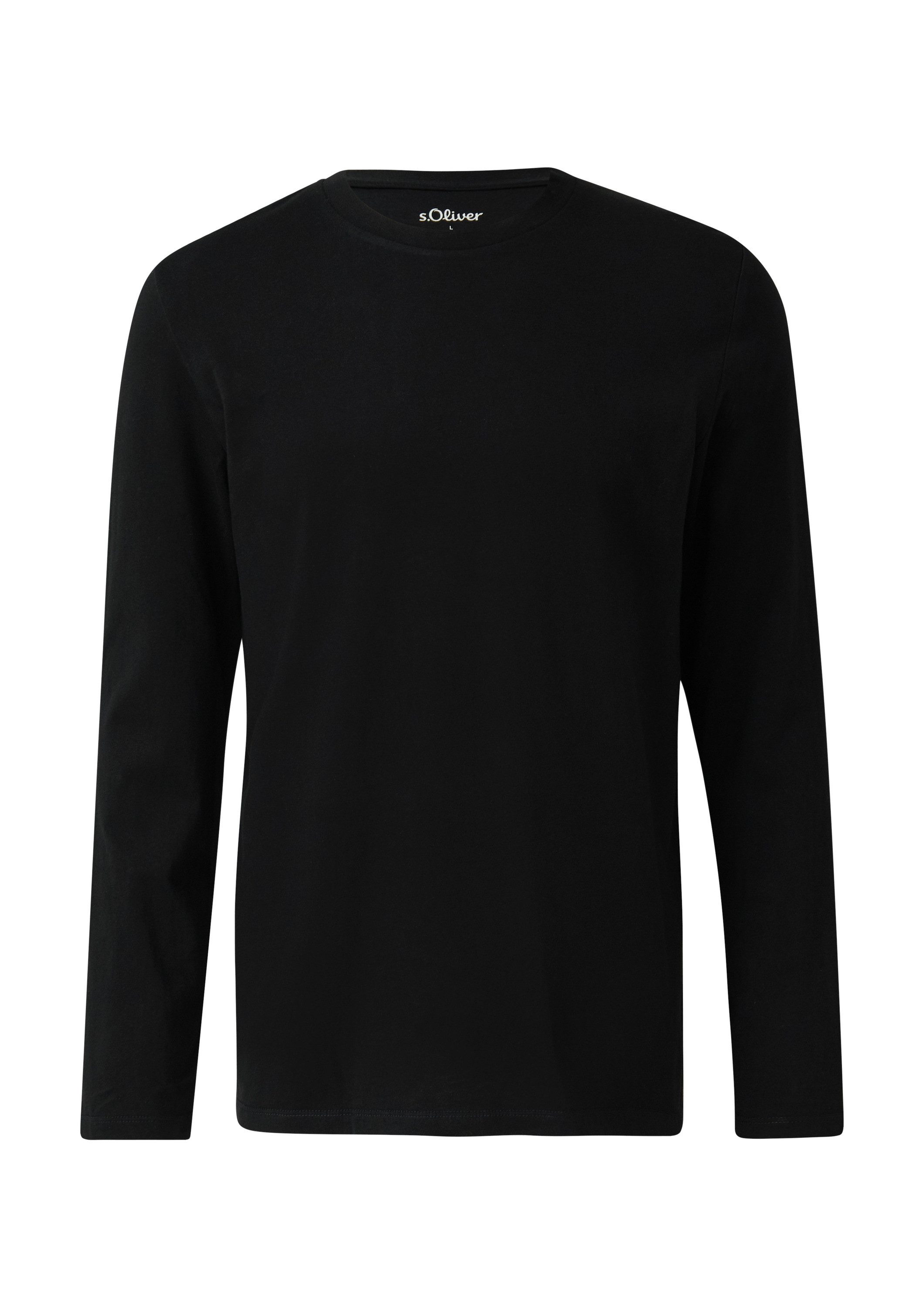 s.Oliver Langarmshirt T-Shirt Weiches Langarmshirt aus günstig online kaufen