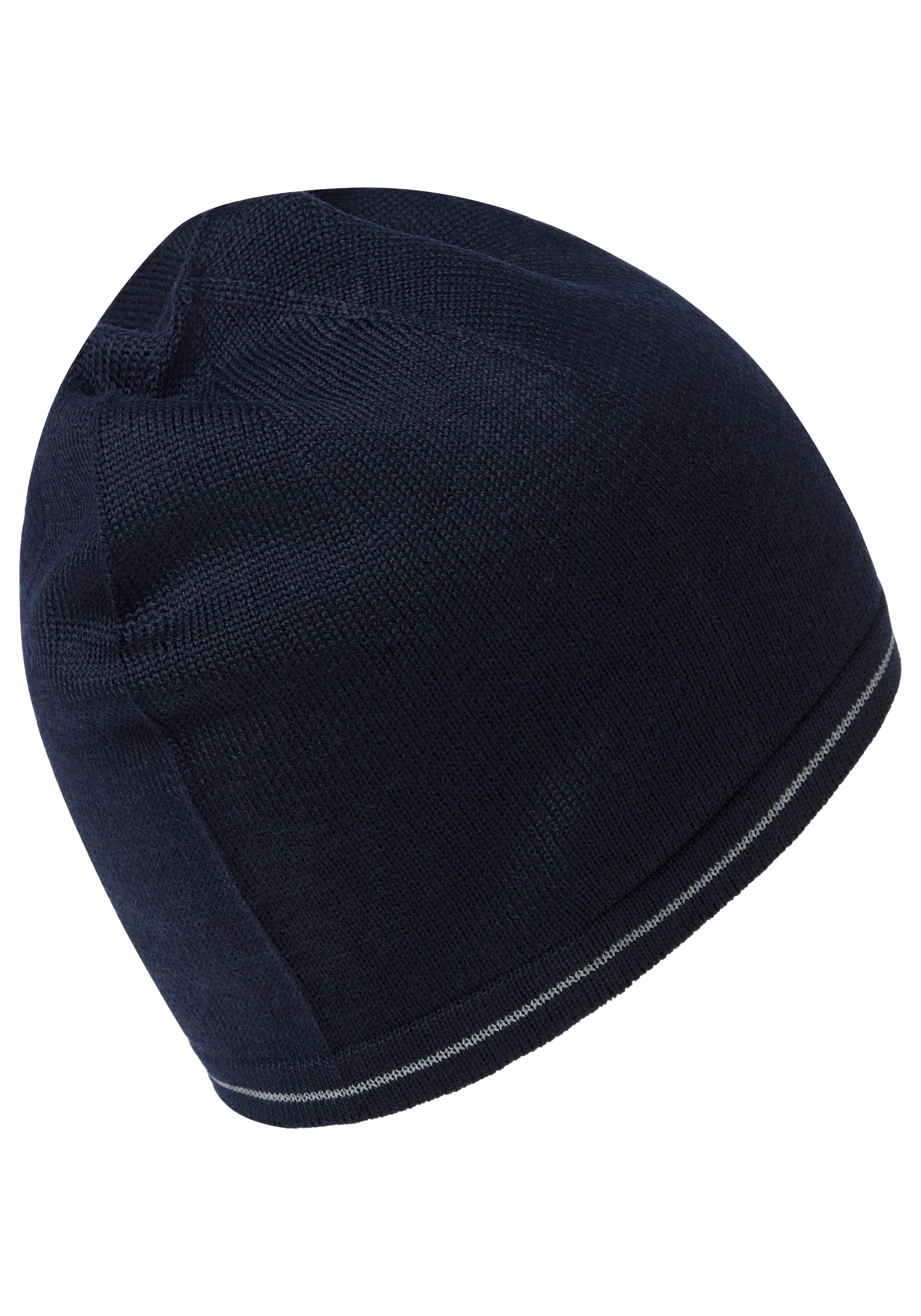 BOSS GREEN Strickmütze Arveso Beanie mit reflektierendem Label-Schriftzug günstig online kaufen