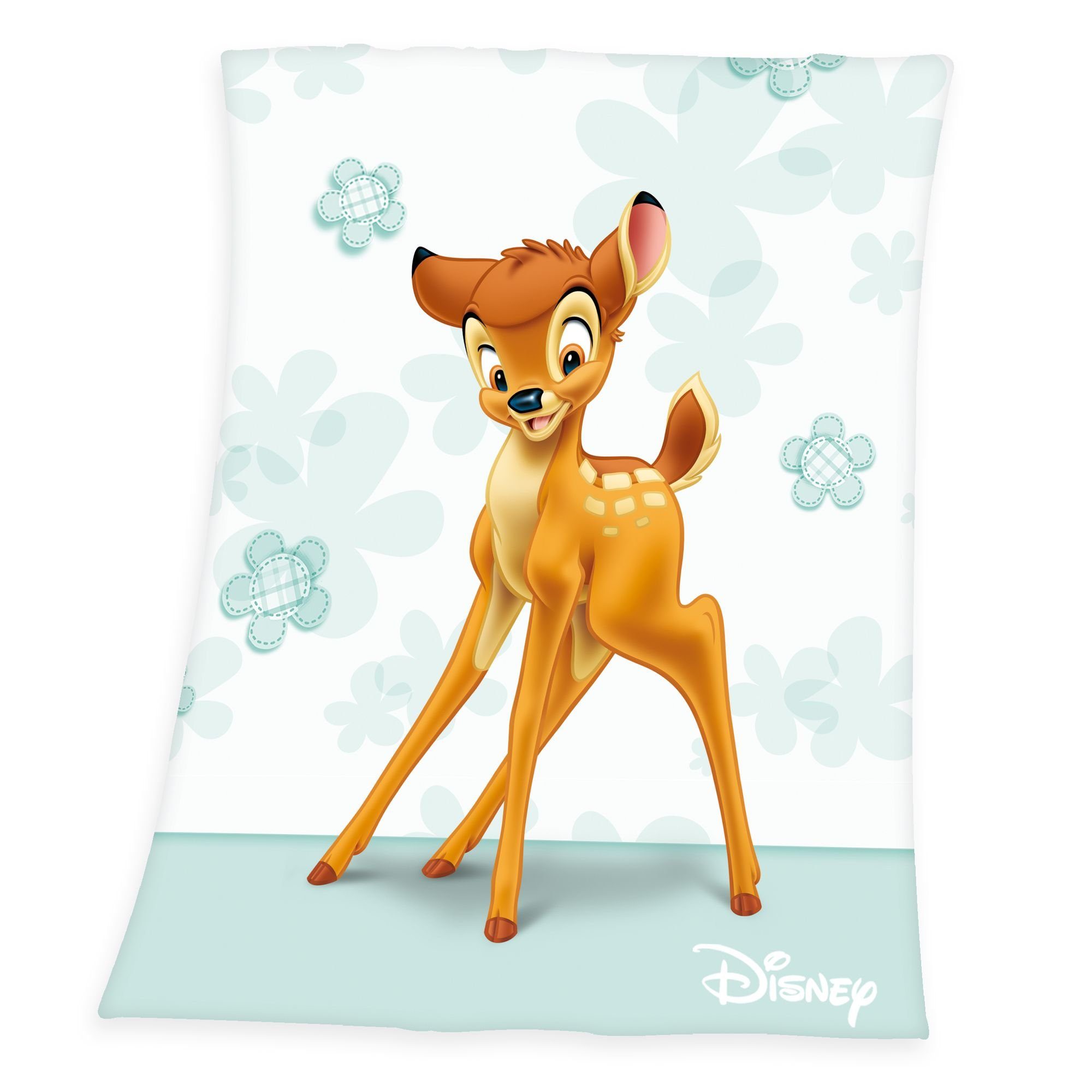 Wohndecke Disney Bambi Microfaser Flauschdecke 75 x 100 cm, Herding