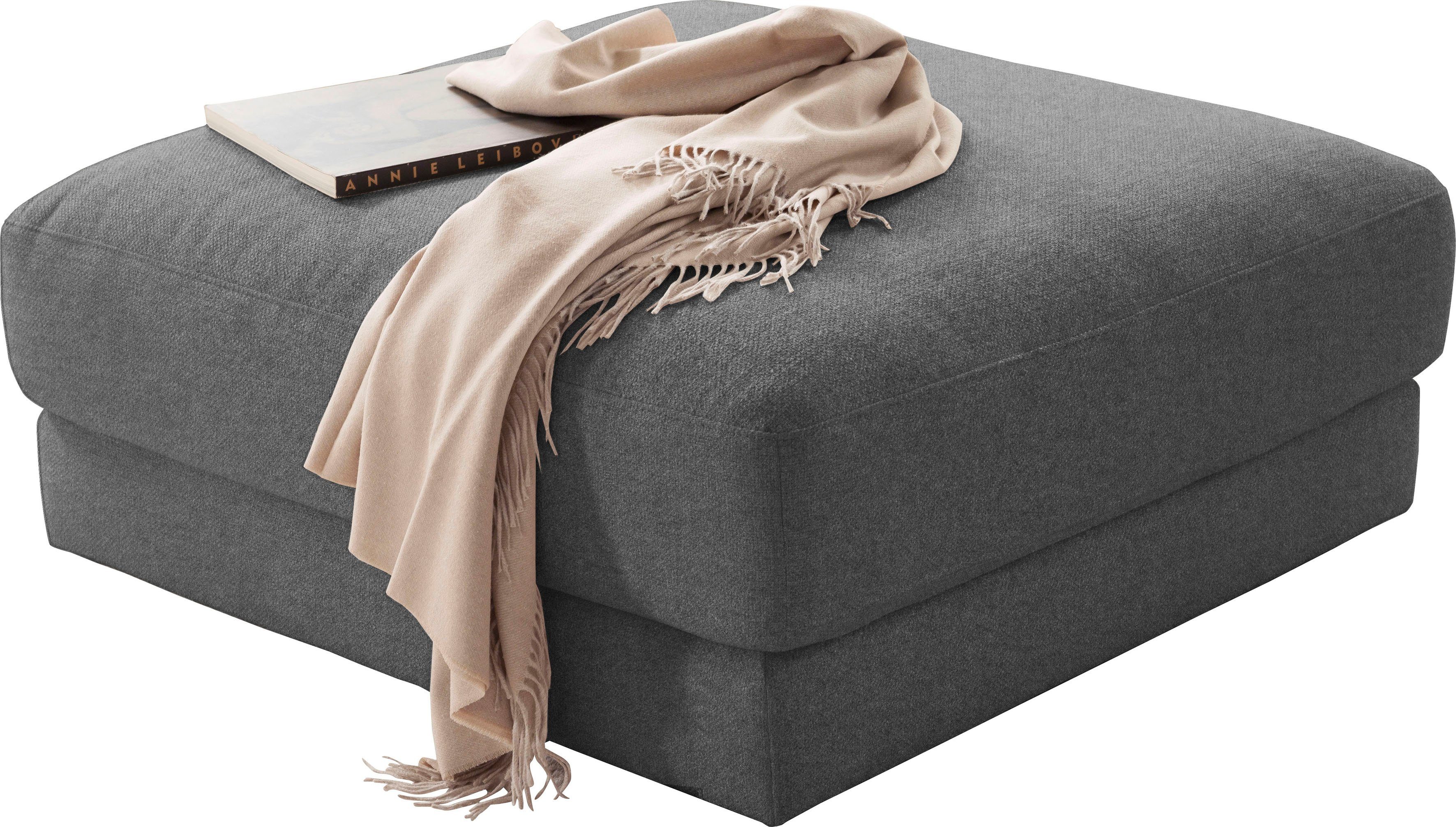 3C Candy Polsterhocker Enisa II, passend zur Serie "Enisa II", wahlweise mit Flecken-Schutz-Bezug