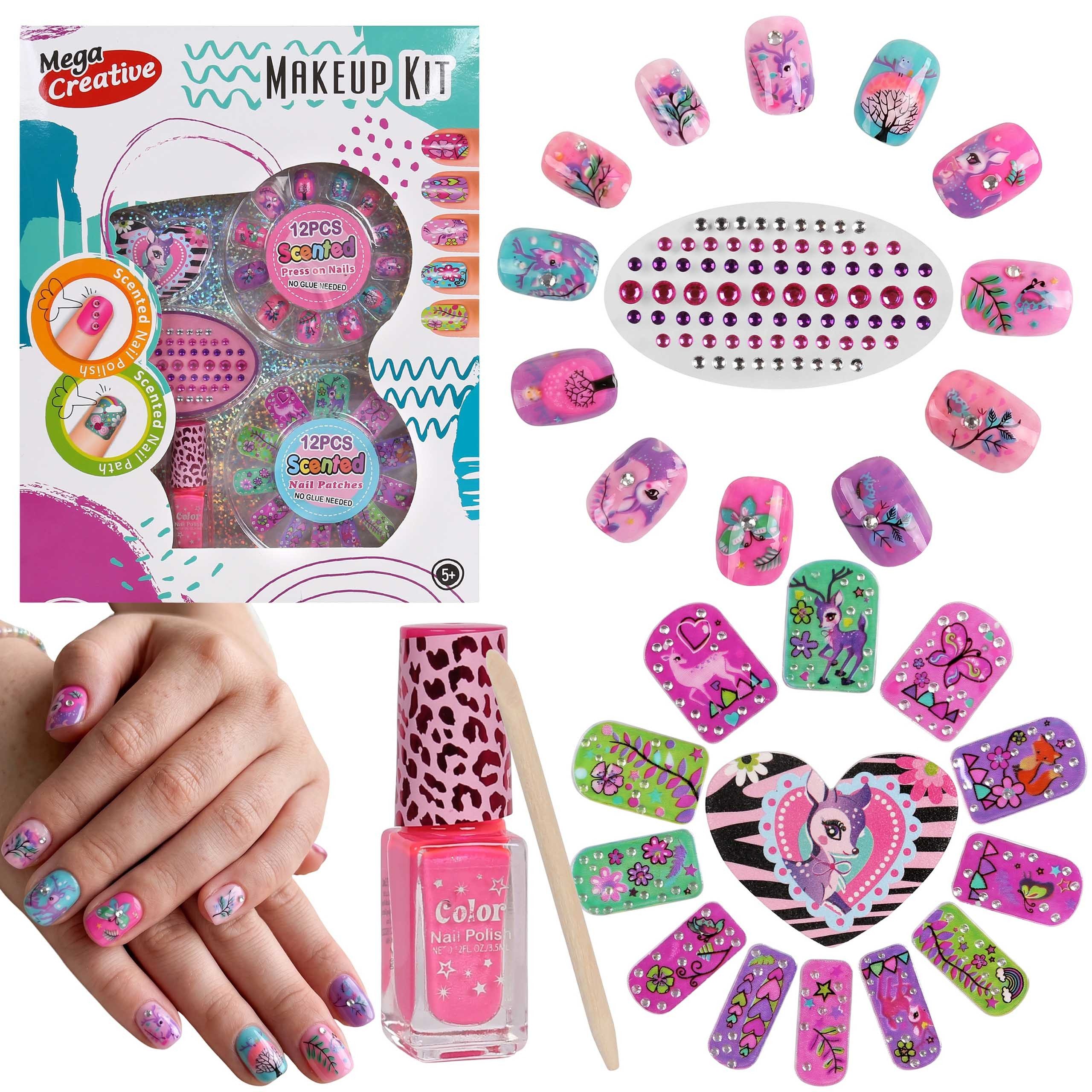Sarcia.eu Spielwerkbank Maniküre-Set für Mädchen, Nagellack, künstliche Nägel Set