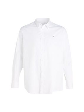 Calvin Klein Big&Tall Langarmhemd BT_STRETCH POPLIN SLIM SHIRT in großen Größen mit durchgehender Knopfleiste