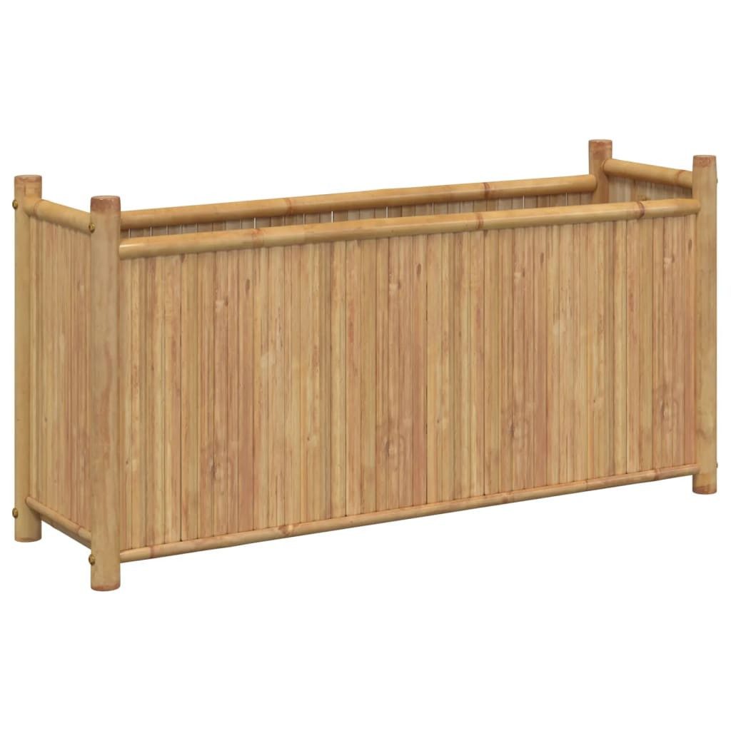 vidaXL Blumentopf Pflanzkübel 100x30x50 cm Bambus (1 St)