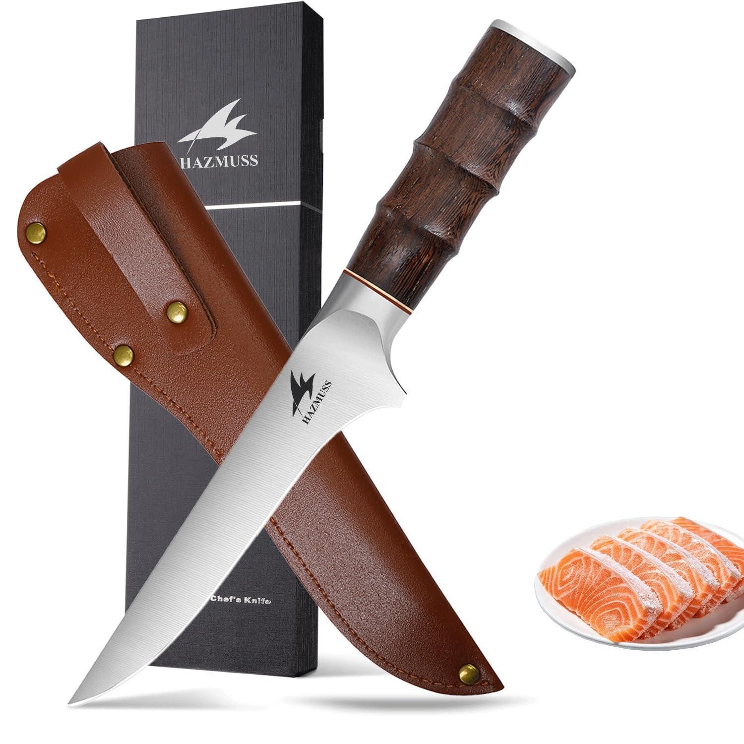 LuxusKollektion Ausbeinmesser Ausbeinmesser 14,5 cm Edelstahl mit Scheide