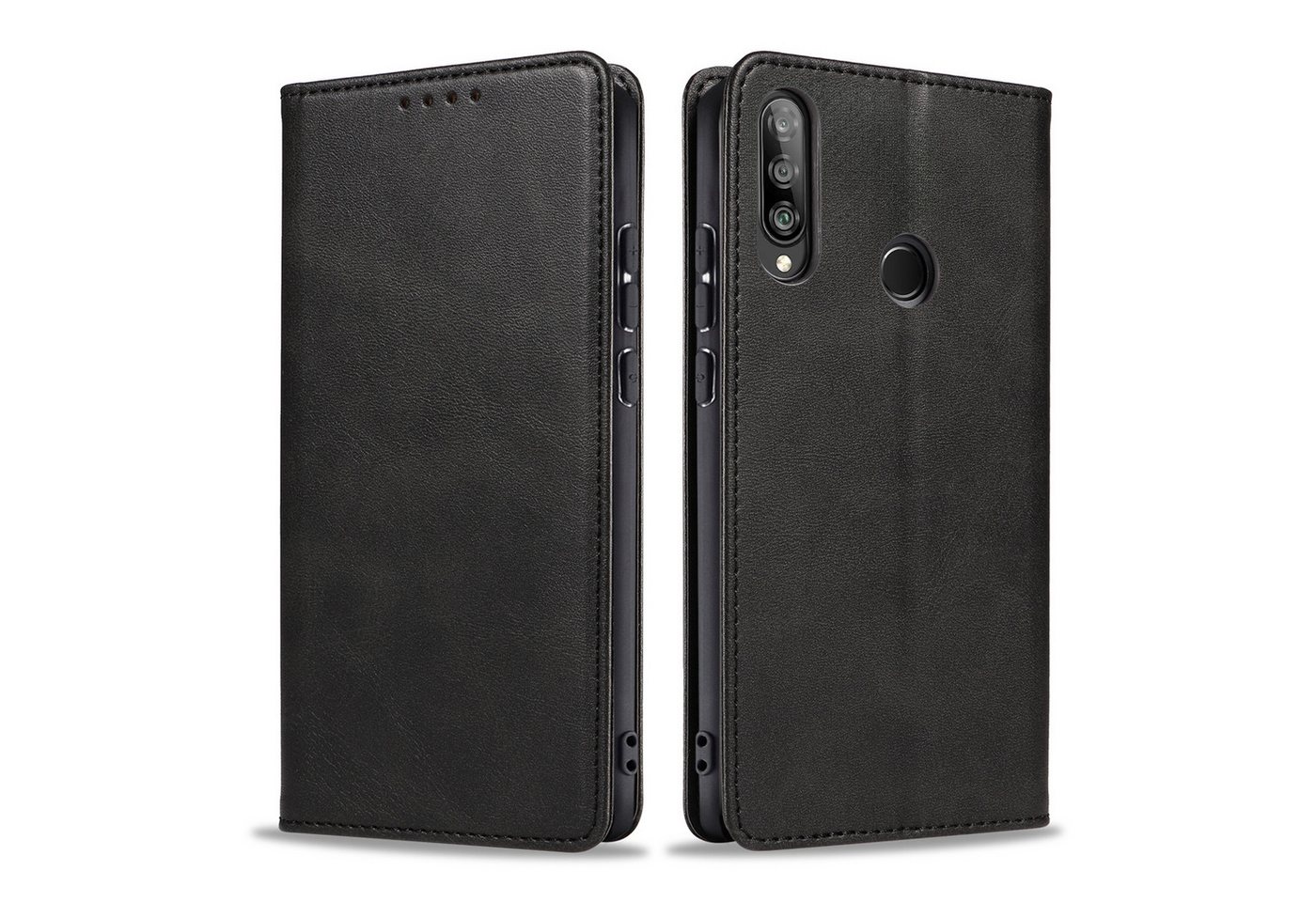 Tec-Expert Handyhülle Tasche Hülle für Huawei P30 Lite 6.15 Zoll, 6.15 ", Cover Klapphülle Case mit Kartenfach Fliphülle aufstellbar