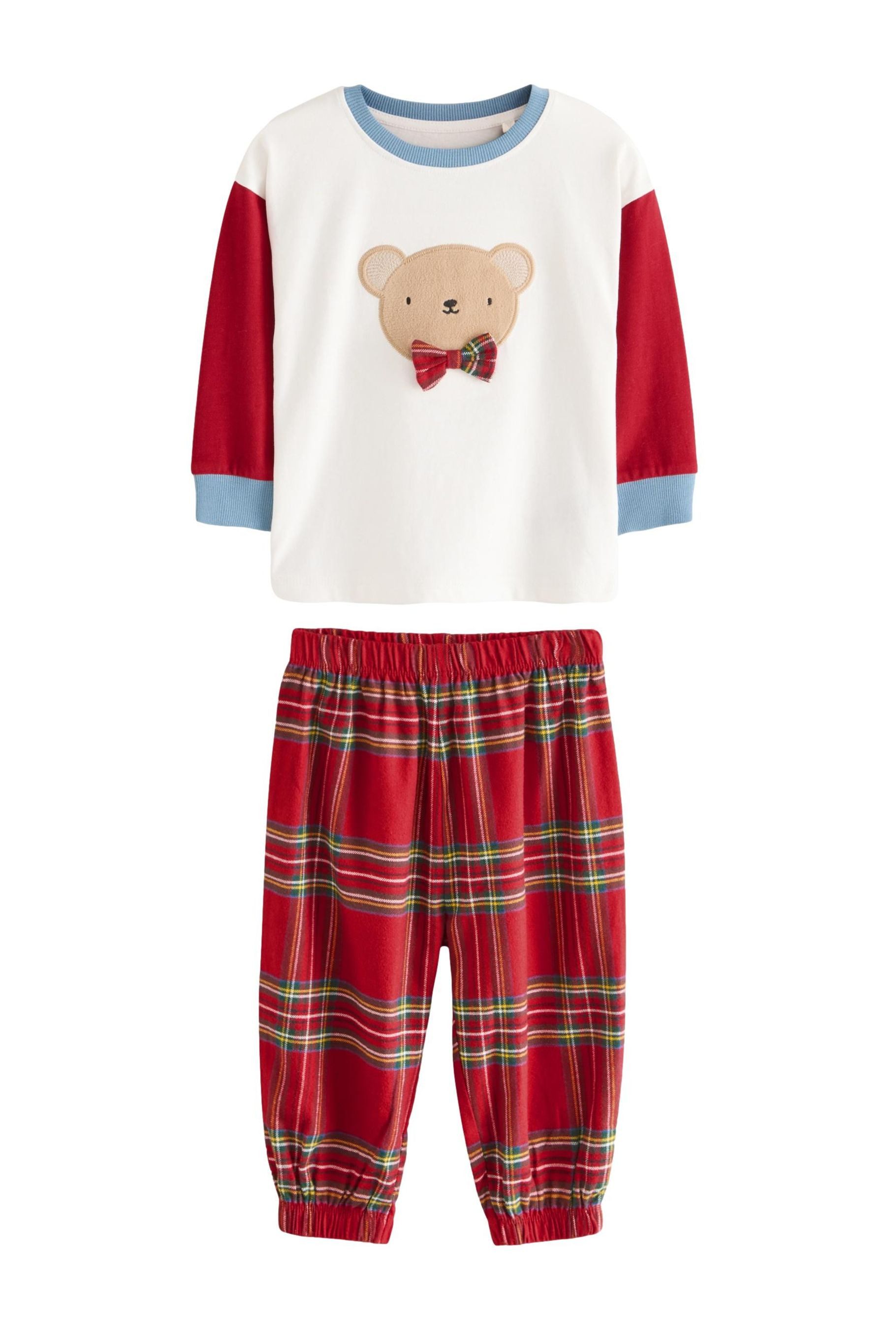 Pyjama Karierter Single-Schlafanzug, Babybär