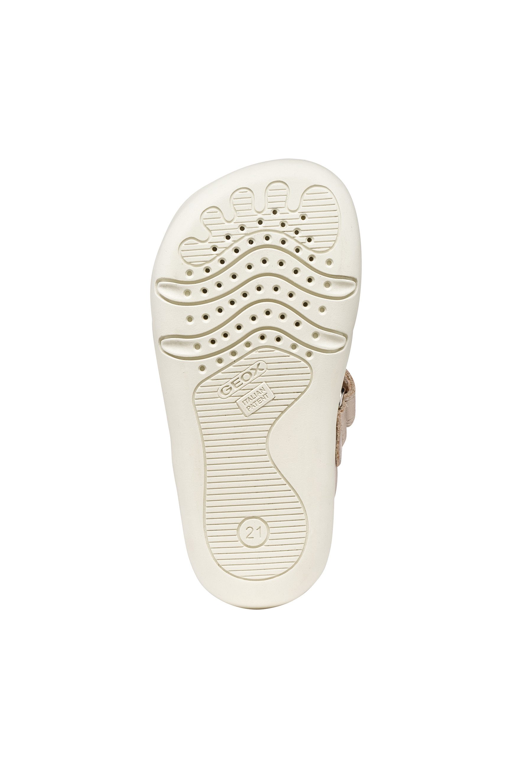 Geox B STEPPIEUP GIRL Lauflernschuh Babyschuh, Sommerschuh, Klettschuh, Größenschablone zum Download