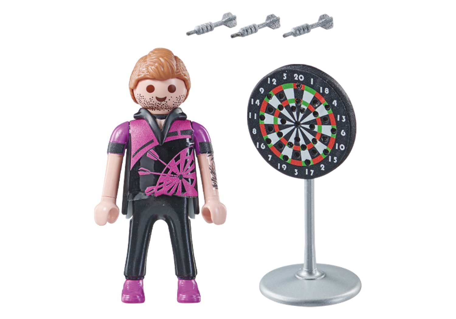 Playmobil® City Life Dartspieler Konstruktions-Spielset, (Dartspieler), Made in Europe
