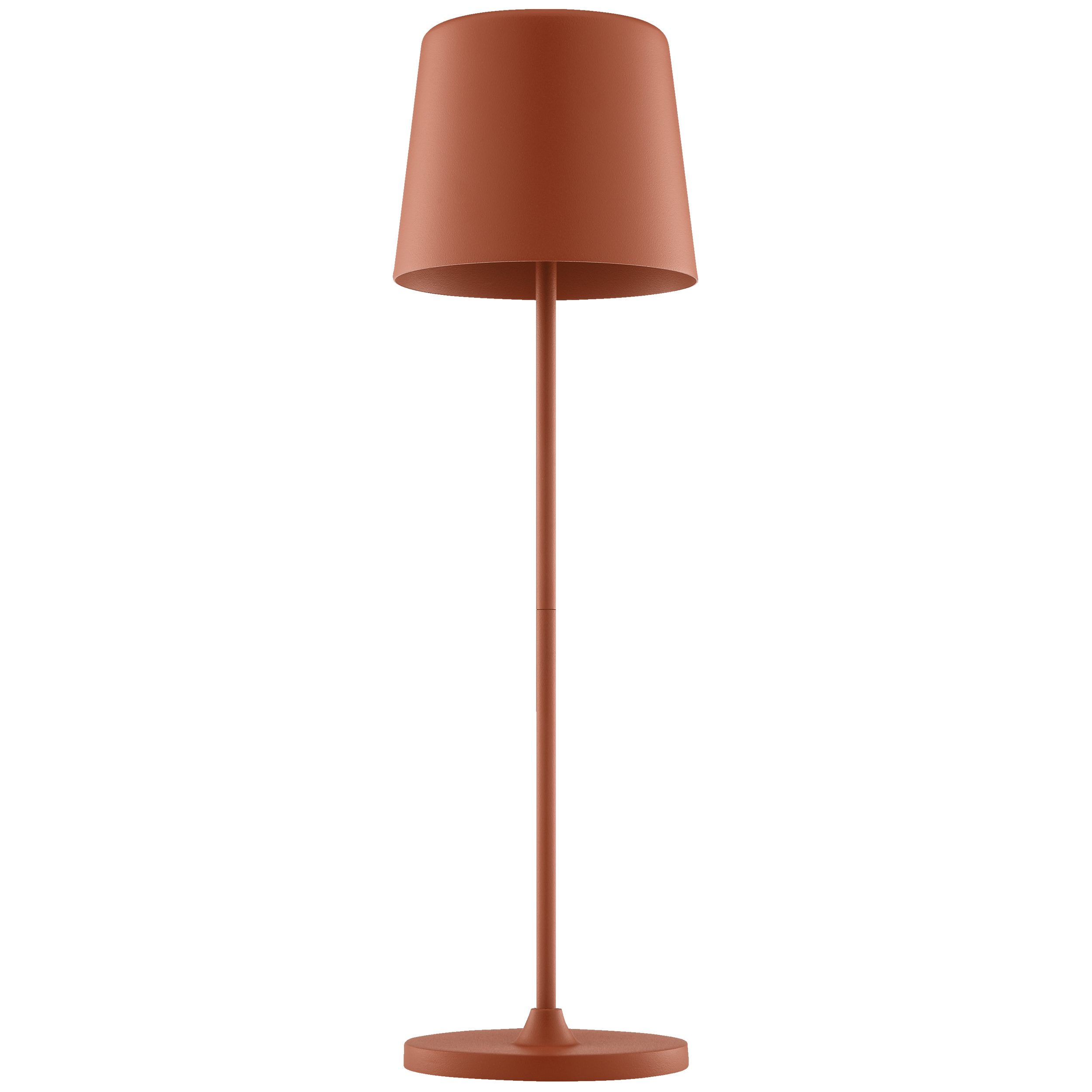 Lightbox Tischleuchte, LED fest integriert, Warmweiß, Akku LED Tischlampe, 37 cm, 310 lm, Touchdimmer, USB, terracotta