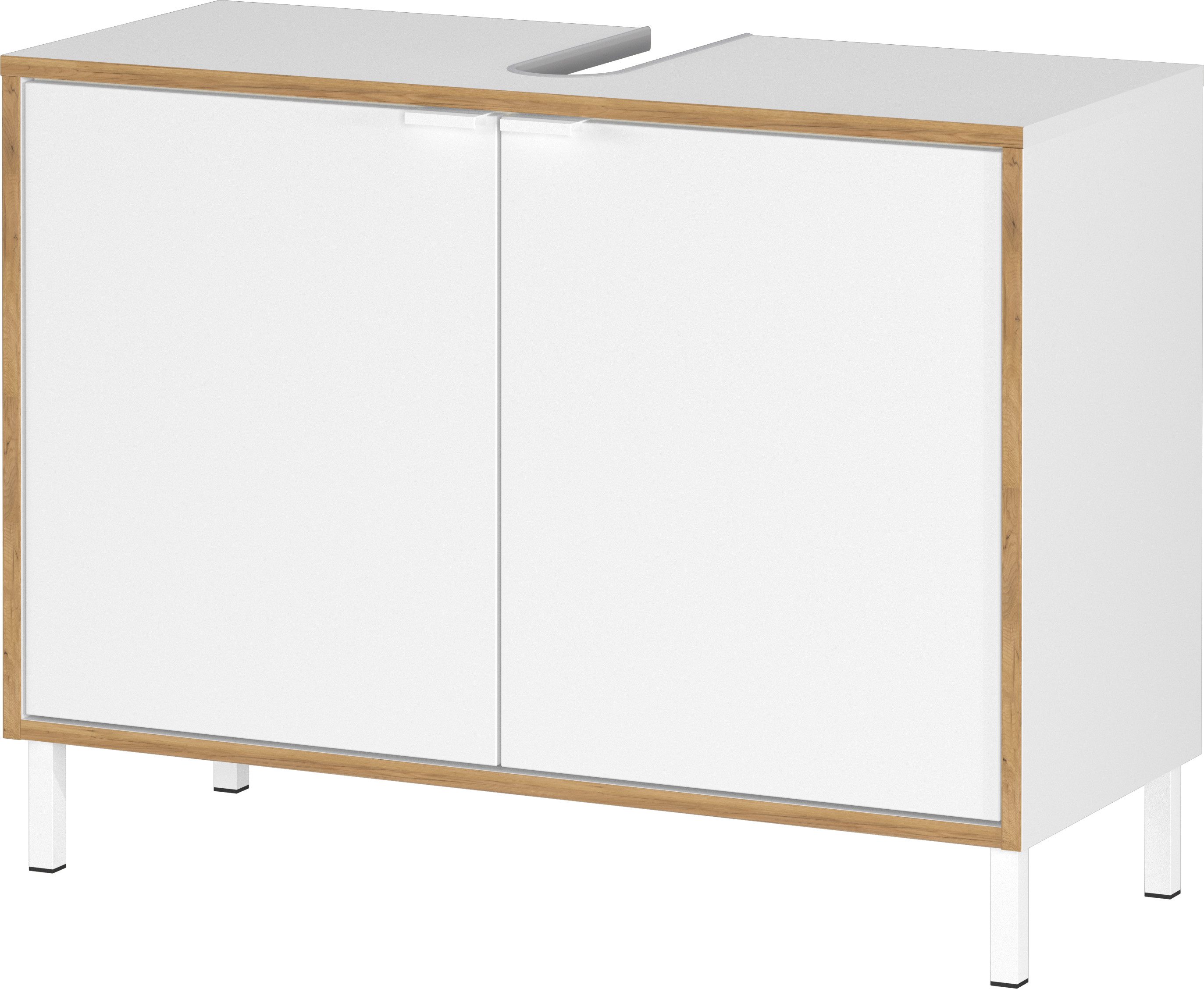 GERMANIA Waschbeckenunterschrank GW-Topeka (1-St) mit Siphonausschnitt