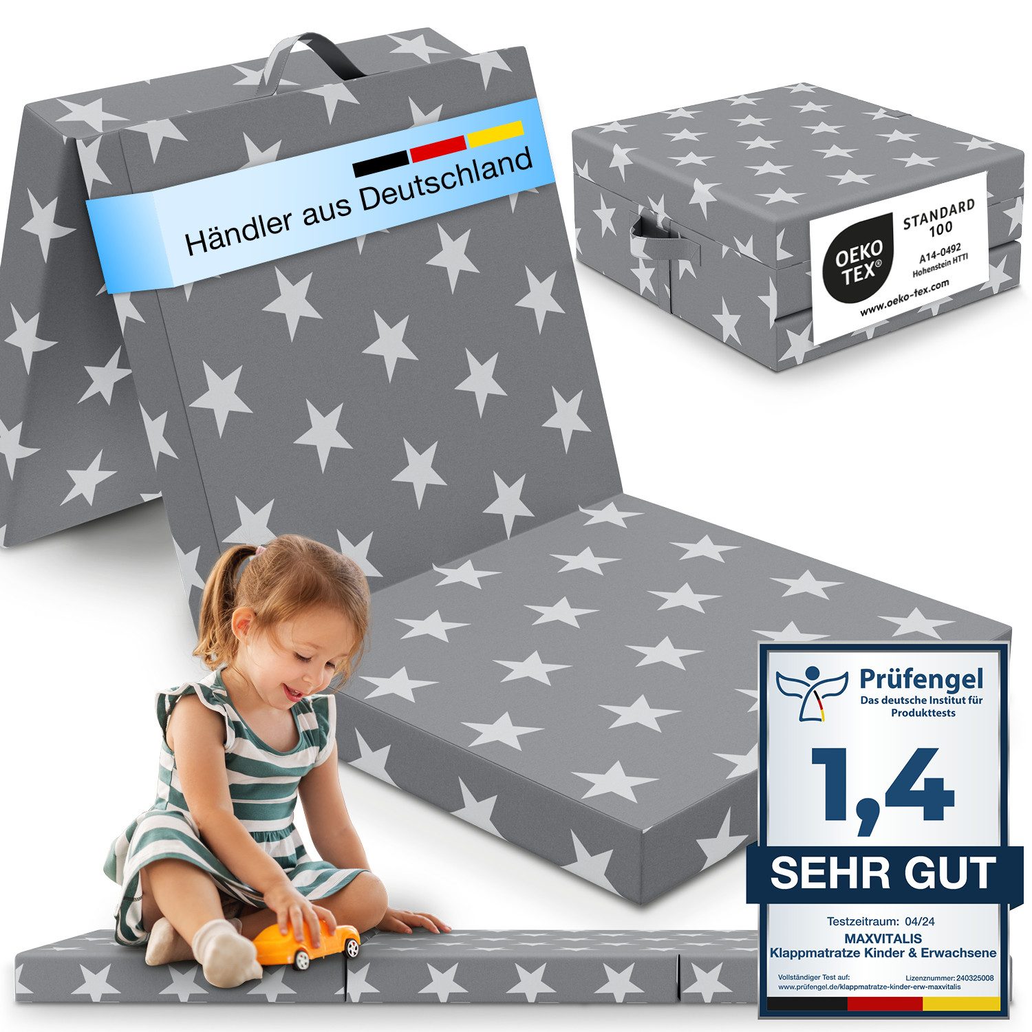 KUO Baby Kinderbettmatratze Mowgli – Mit Kokosfaser & Bonell-Federn, Atmungsaktiv & Hygienisch