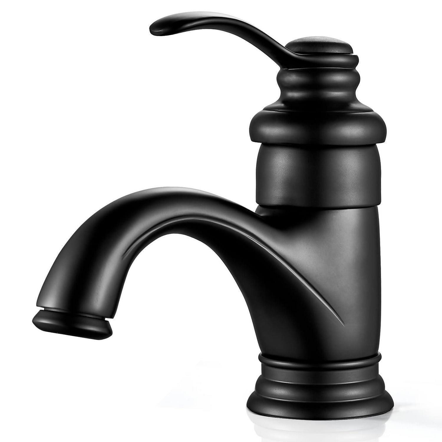 LuxusKollektion Waschtischarmatur Waschtischarmatur Schwarz Retro