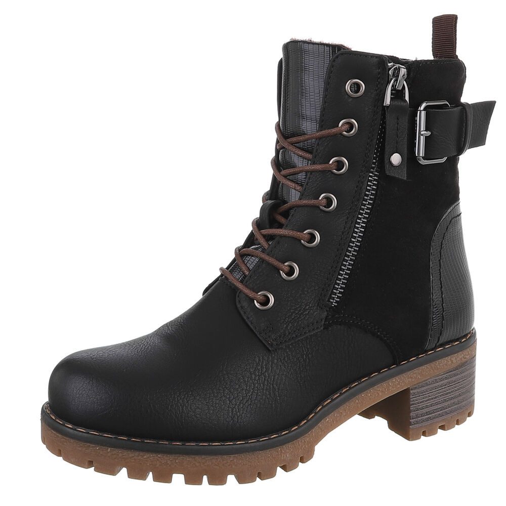 Ital-Design Damen Stiefel mit Reißverschluss und günstig online kaufen