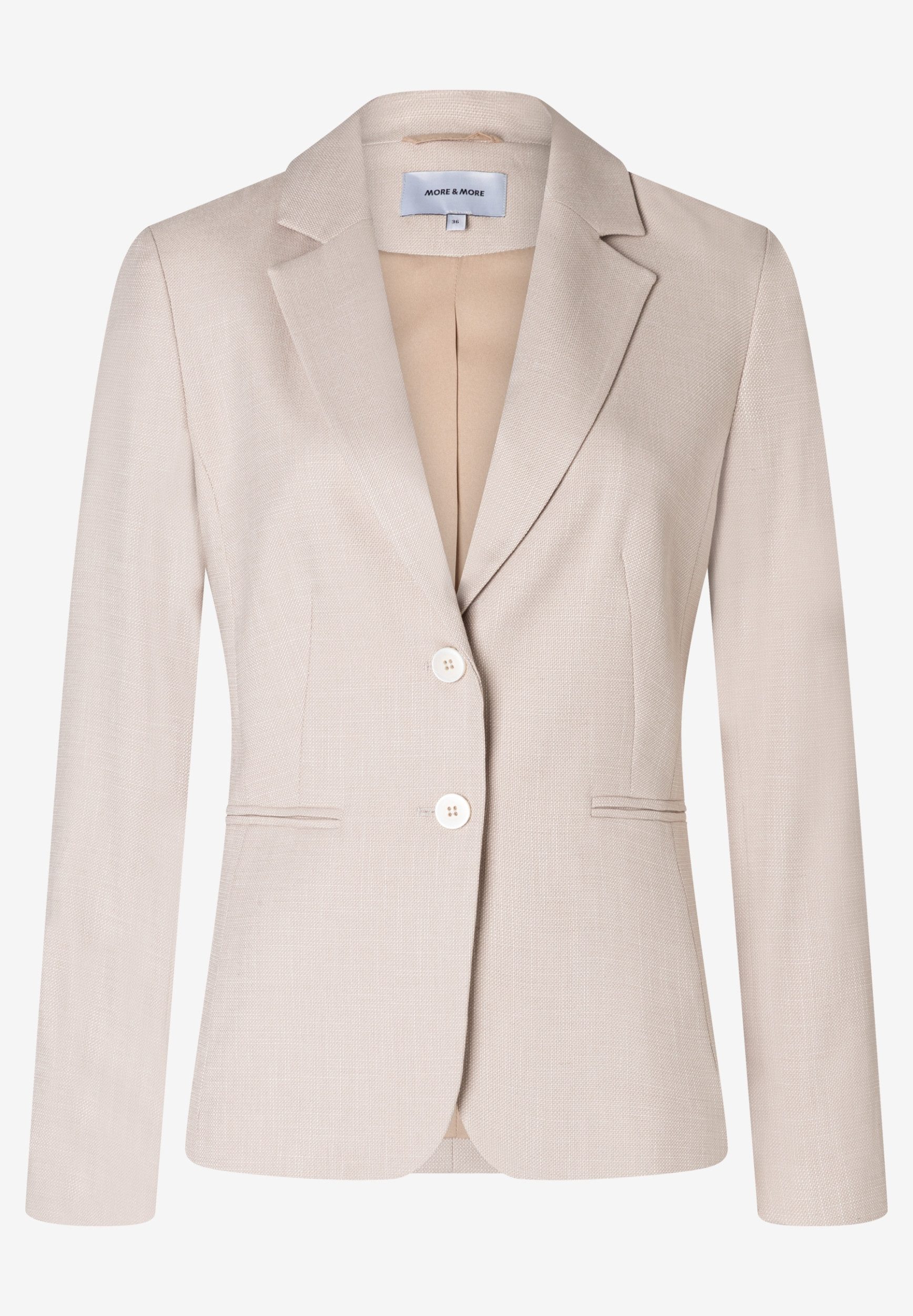 MORE&MORE Jackenblazer Melange Structure Bl günstig online kaufen