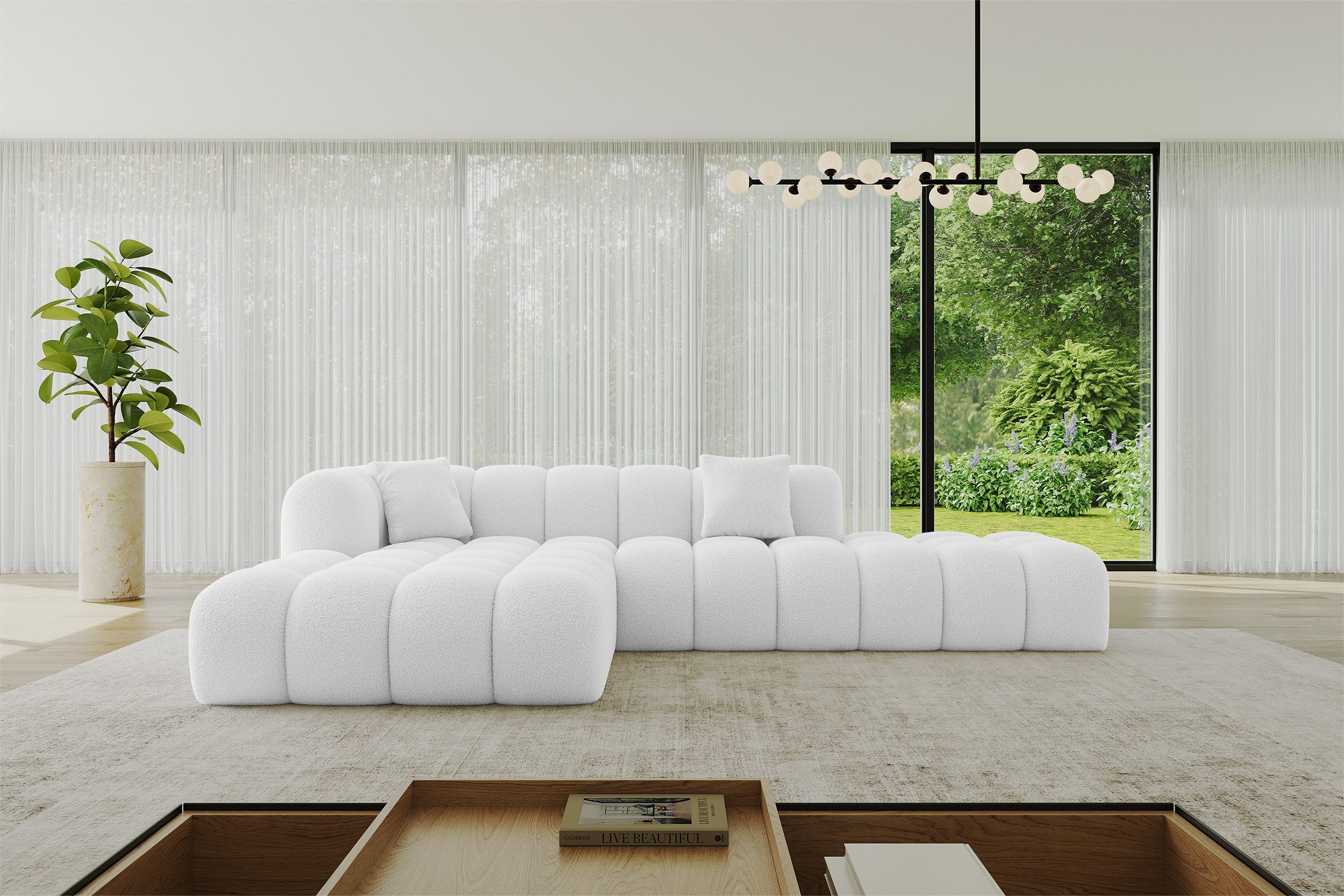 ALTDECOR Ecksofa OLEA-L2, Sofa Praktische Bequeme Funktionsecke Couch L-Form Eckcouch, Corner Sofa U-Form Vielseitige Sofa Wohnlandschaft Wohnzimmer