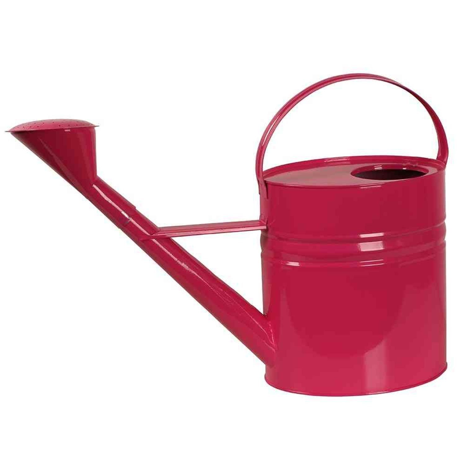 Siena Garden Gießkanne Zinkgießkanne 10 l pink Stahlblech, verzinkt