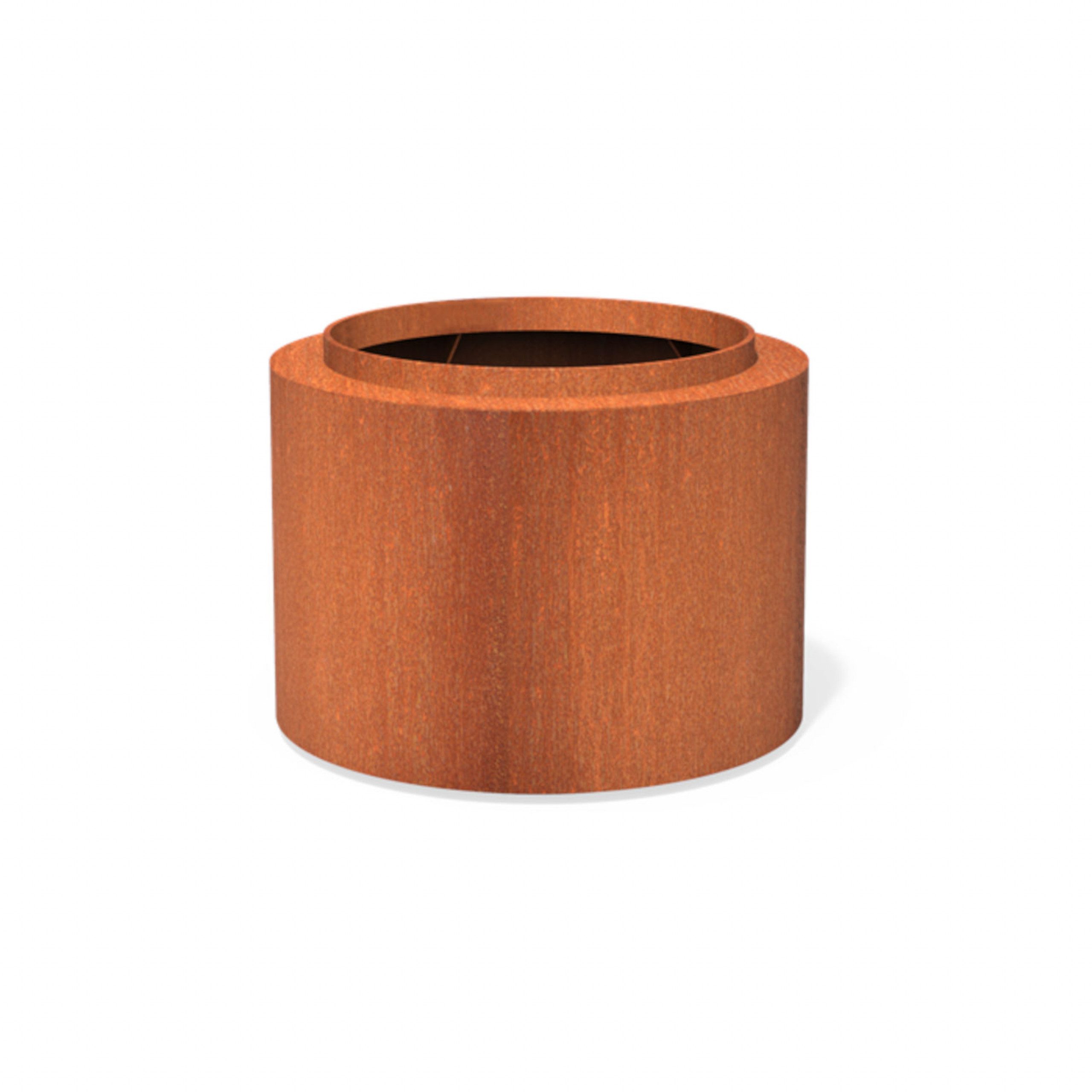 Adezz Pflanzkübel Adezz Topic Pflanzgefäß rund aus Corten-Stahl Pflanzkübel