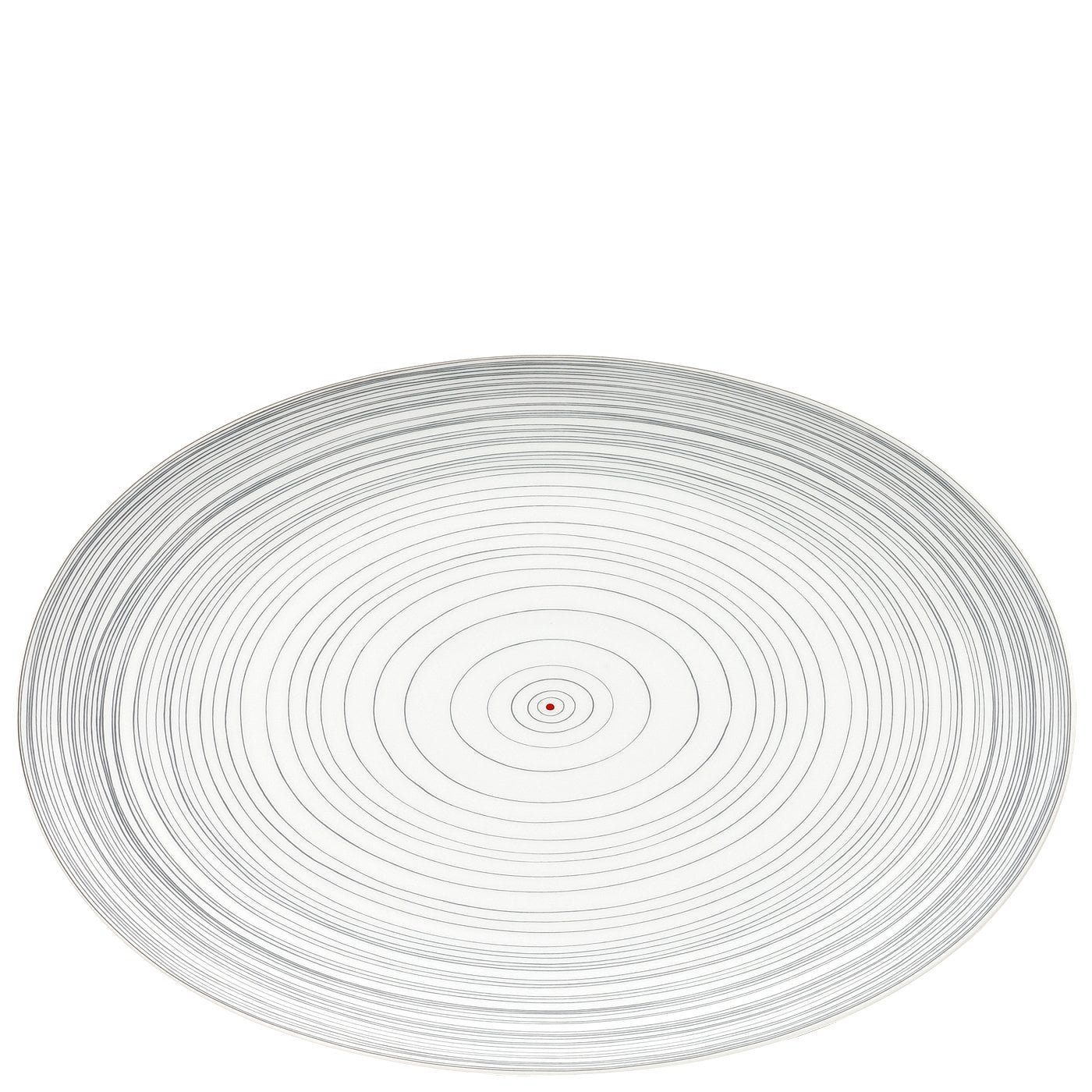 Rosenthal Servierplatte TAC Gropius Stripes 2.0 Platte 38 cm, Porzellan, (1-tlg)