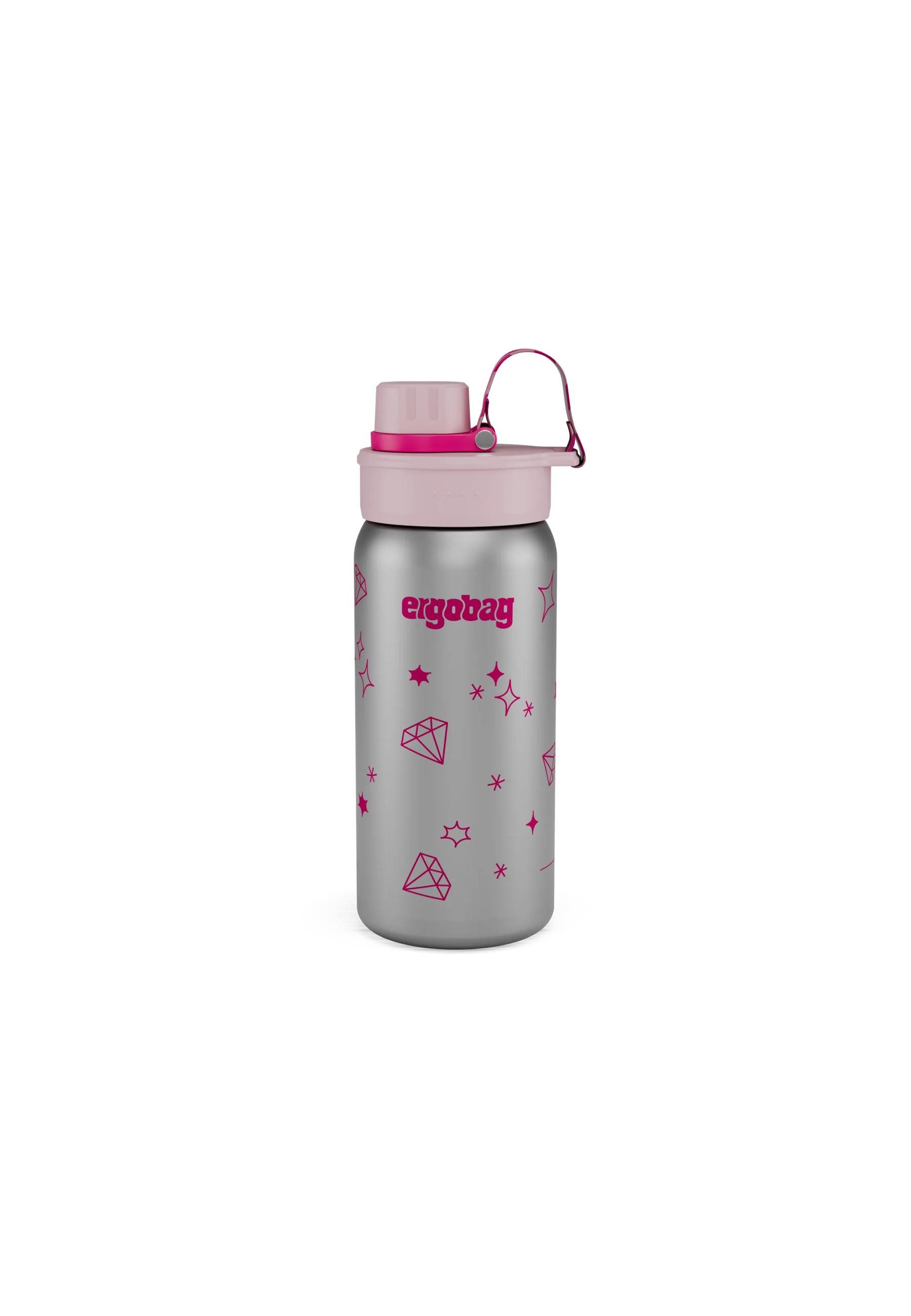 ergobag Trinkflasche Edelstahl Trinkflasche, auslaufsicher und kohlensäuregeeignet