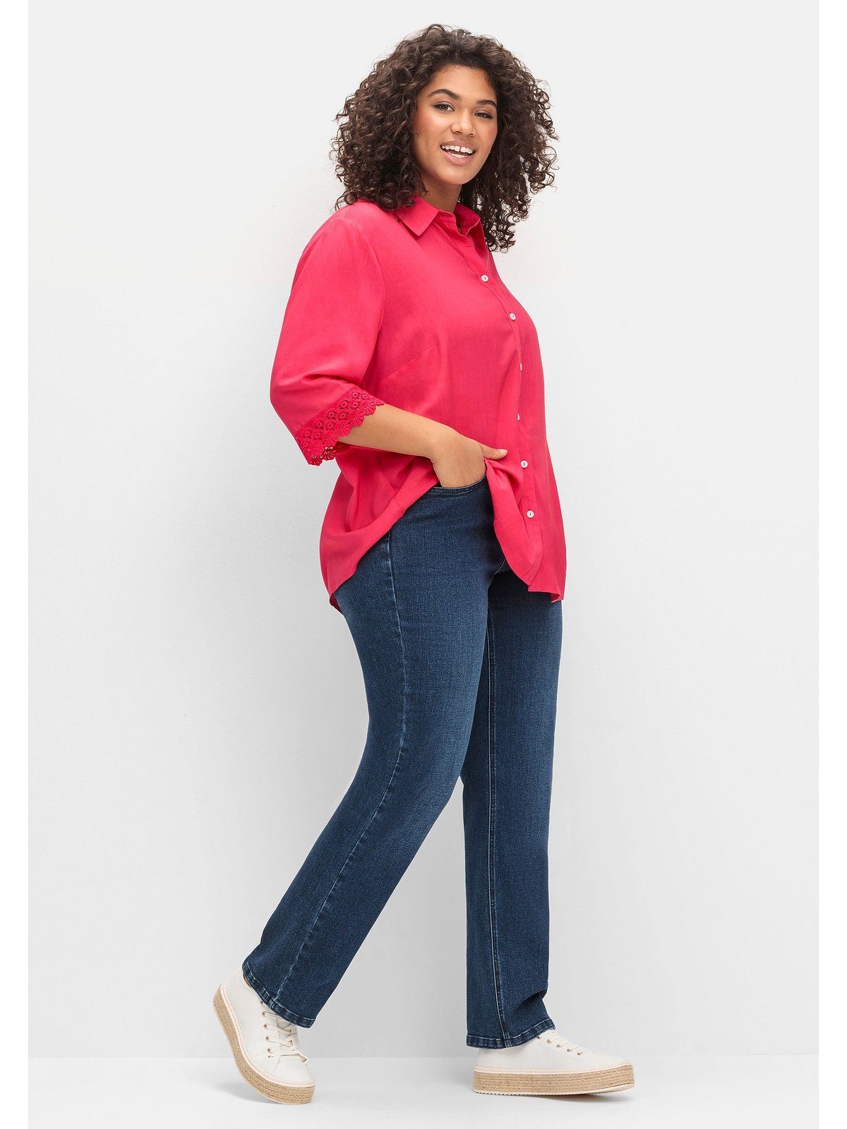 Sheego Stretch-Jeans Große Größen mit funktionellen TruTemp365® Fasern