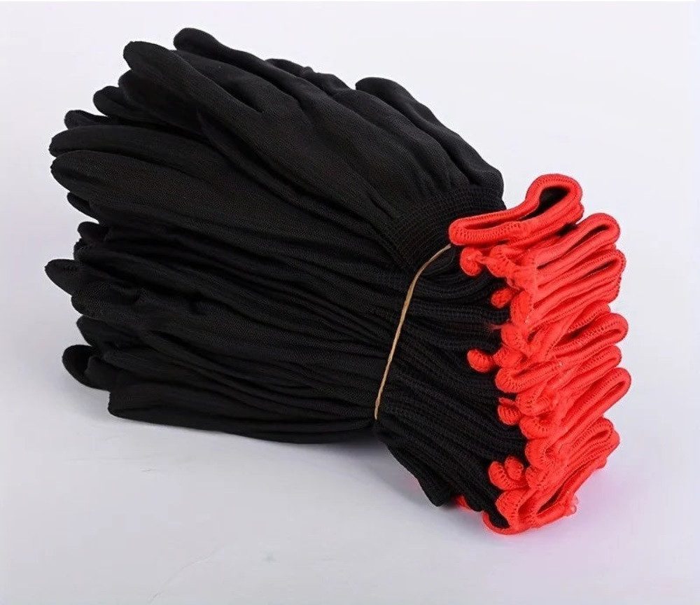 OLi Arbeitshandschuh-Set Ein Satz atmungsaktiver Nylon-Gartenarbeitshandschuhe, ohne PU-Beschic