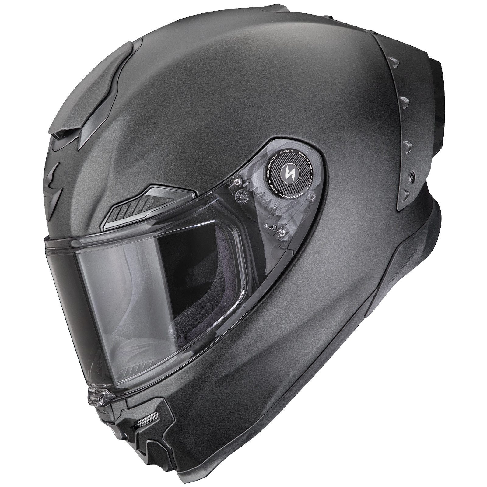 Scorpion Exo Motorradhelm Scorpion EXO-Race Air Solid Integralhelm Matt-Perlschwarz S (1er Set), integralhelm motorrad